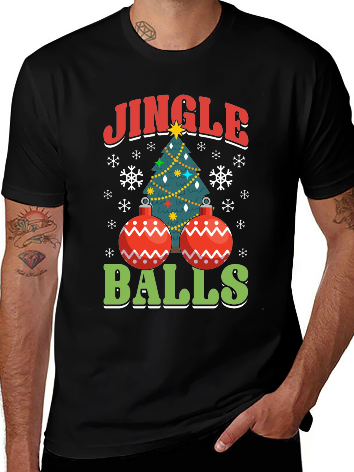 Funny Jingle Balls Christmas T-Shirt Holiday Party Tee
