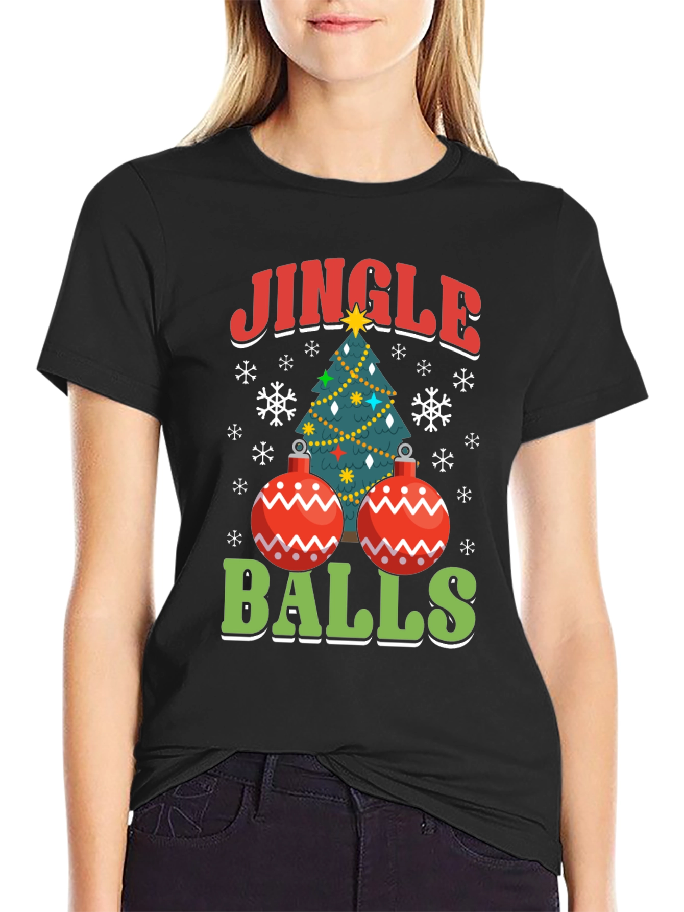Funny Jingle Balls Christmas T-Shirt Holiday Party Tee