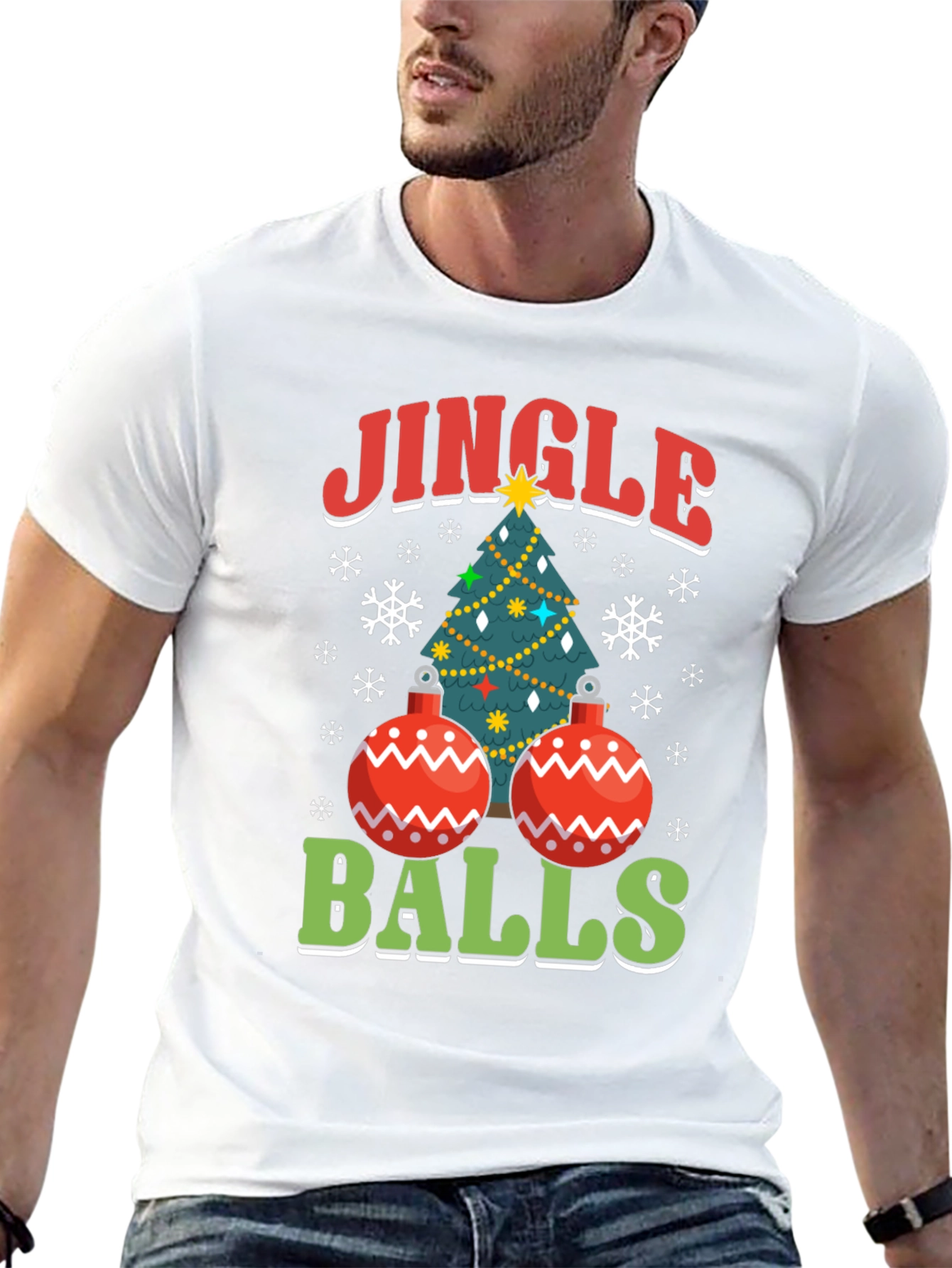 Funny Jingle Balls Christmas T-Shirt Holiday Party Tee