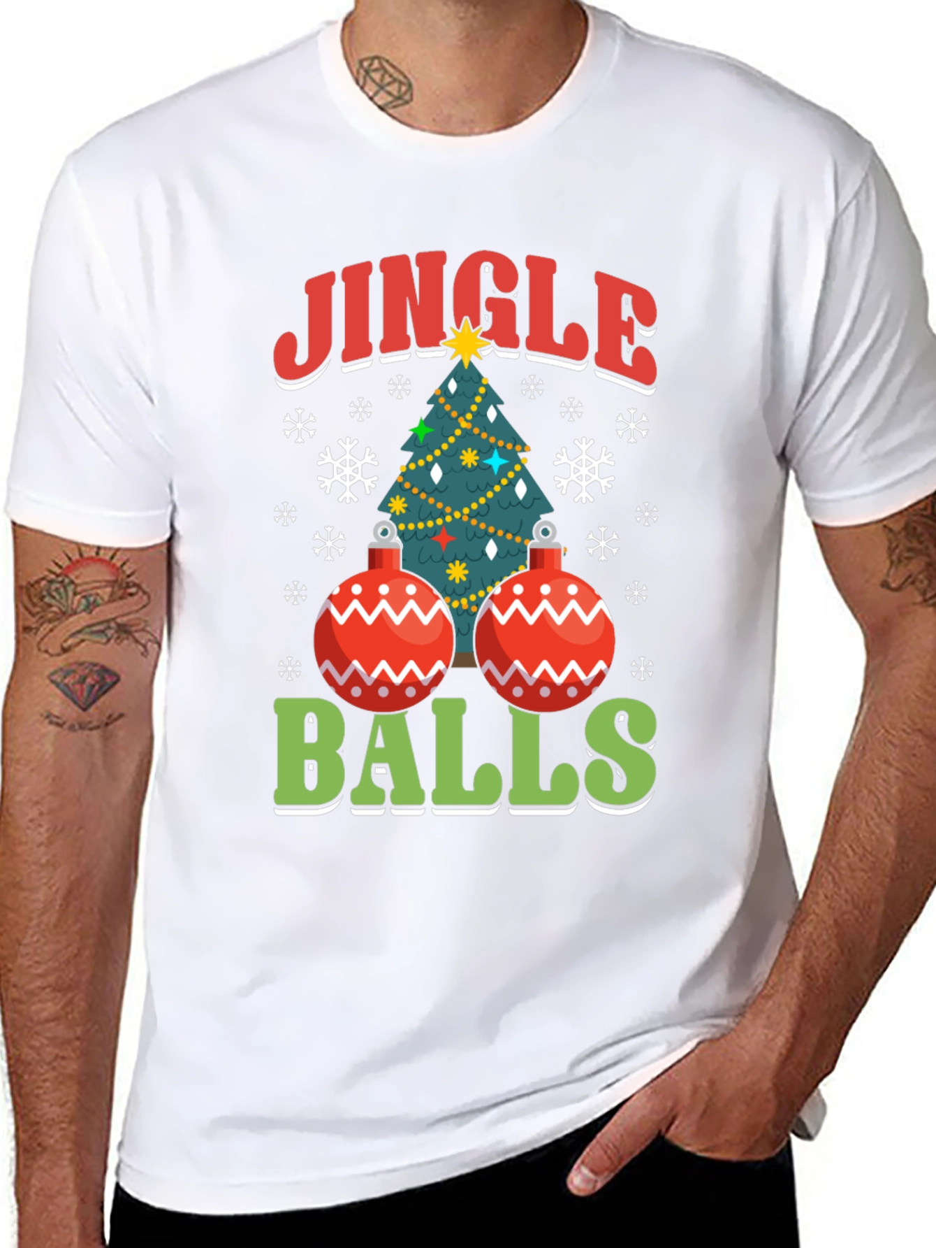 Funny Jingle Balls Christmas T-Shirt Holiday Party Tee