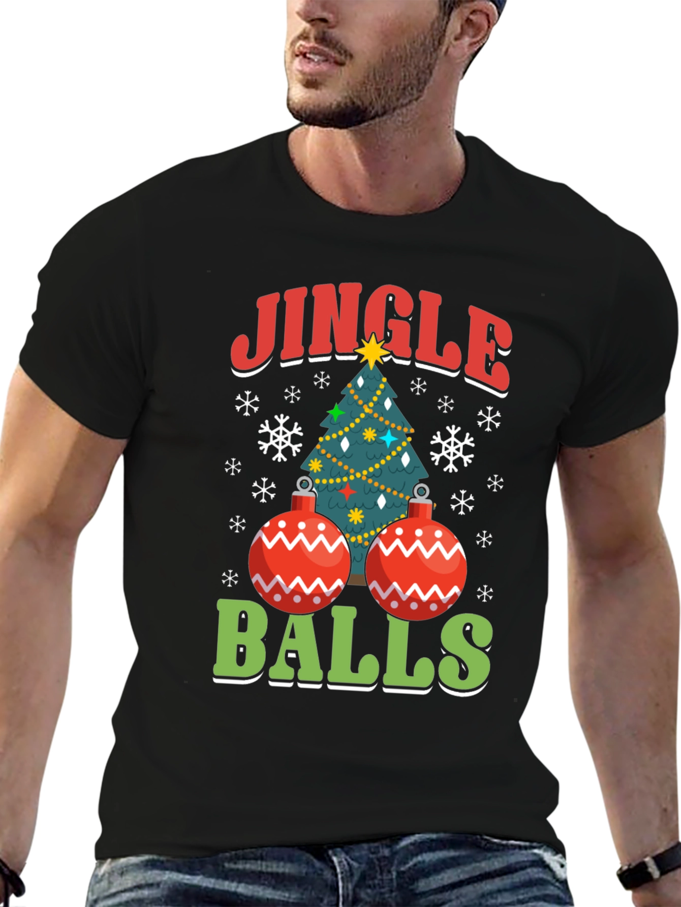 Funny Jingle Balls Christmas T-Shirt Holiday Party Tee