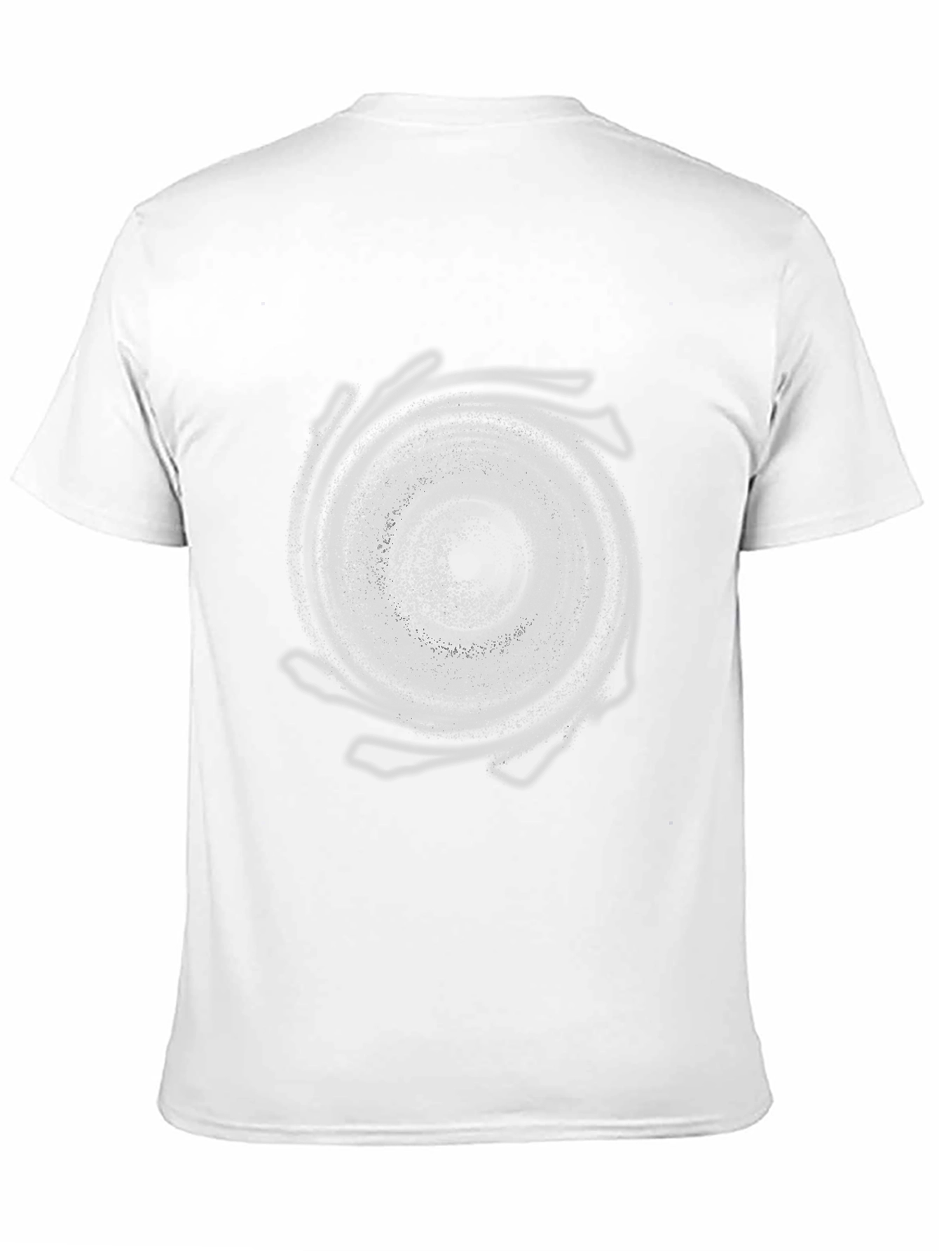 Spiral Galaxy Graphic Print Black T-Shirt