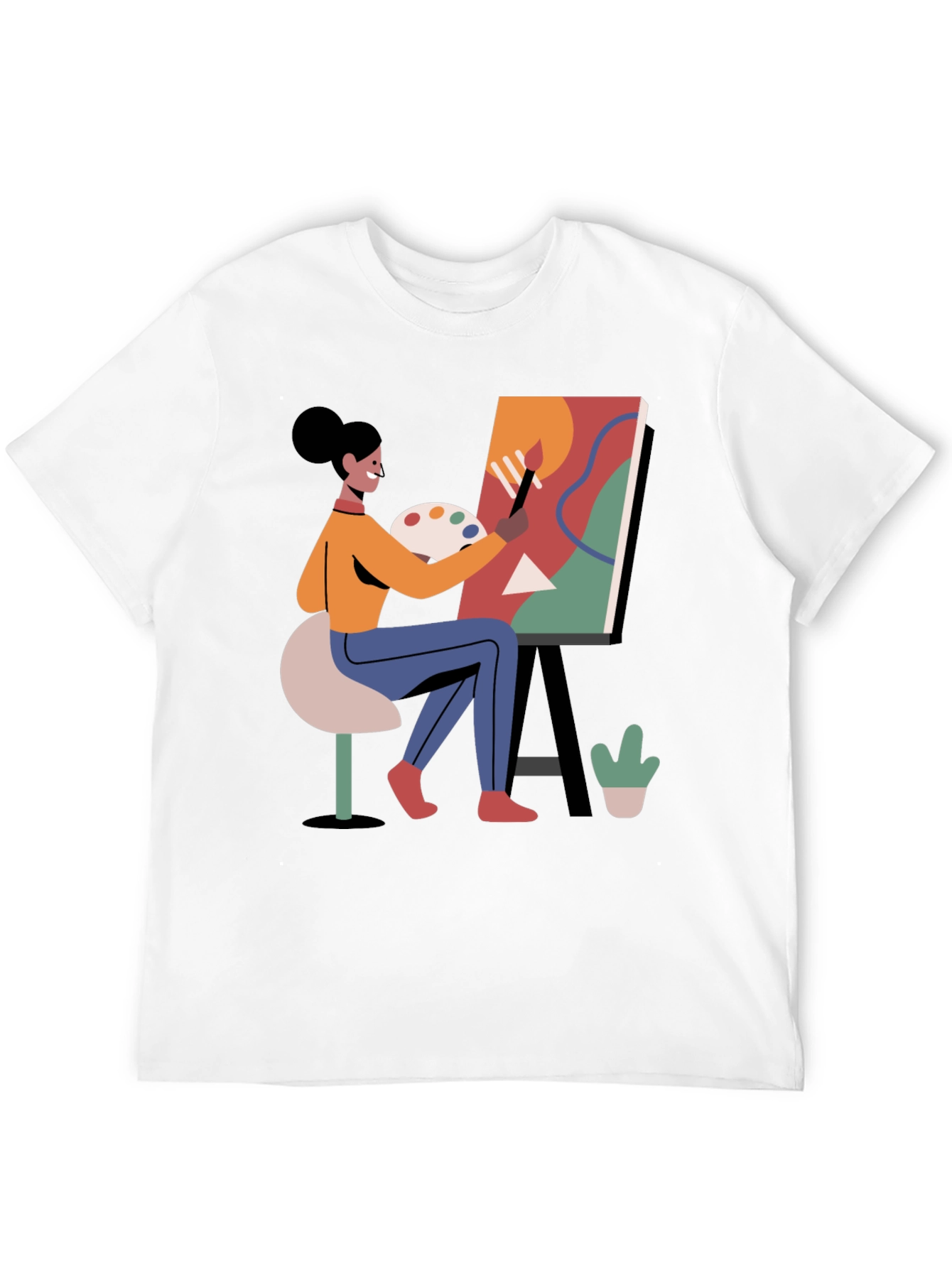 Artist Painting T-Shirt - Creative Graphic Tee
