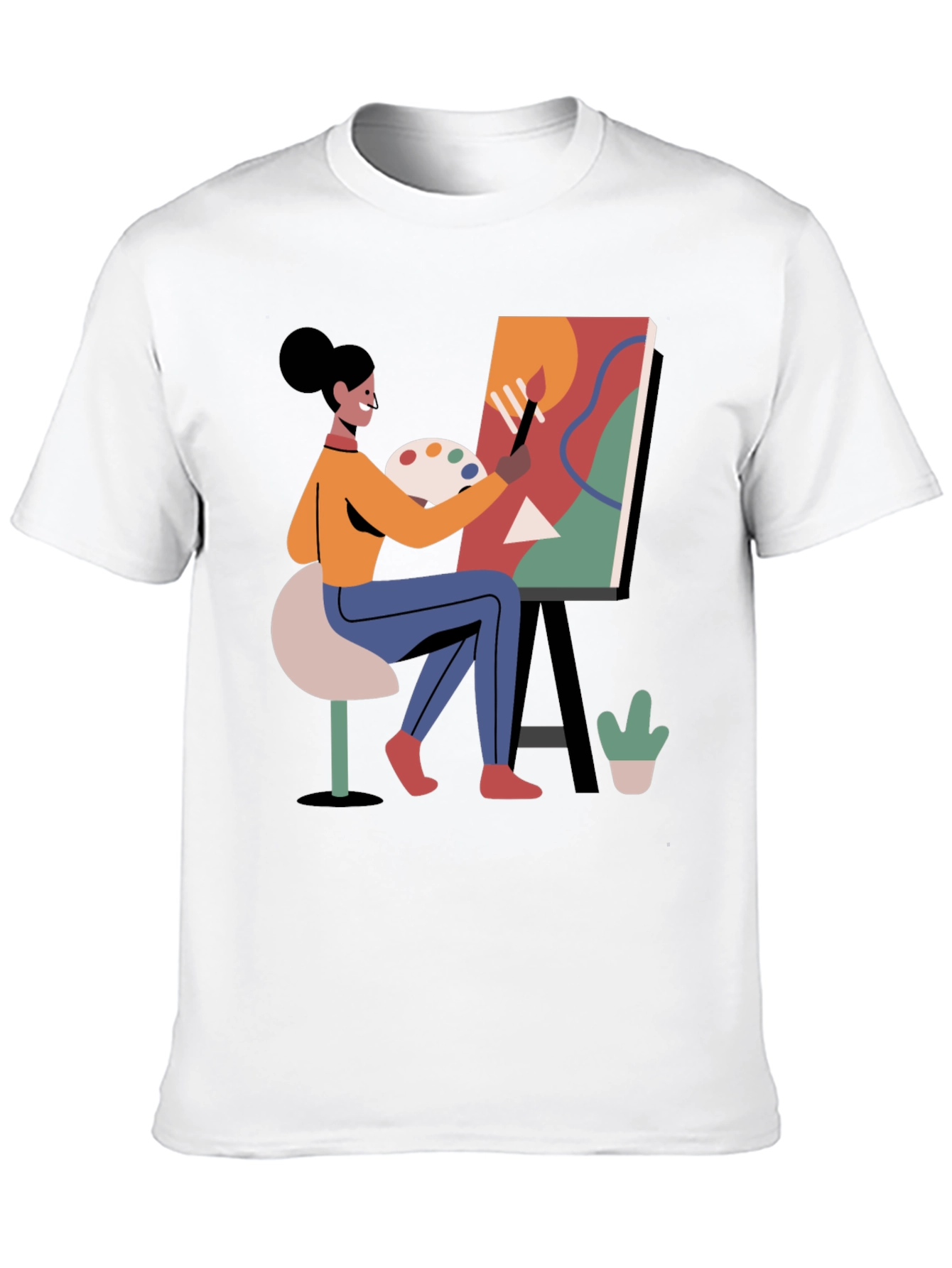 Artist Painting T-Shirt - Creative Graphic Tee