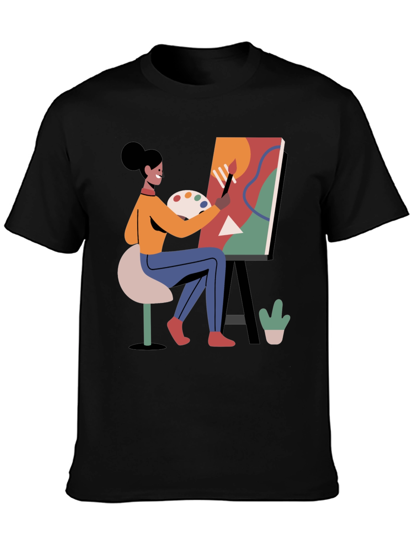 Artist Painting T-Shirt - Creative Graphic Tee