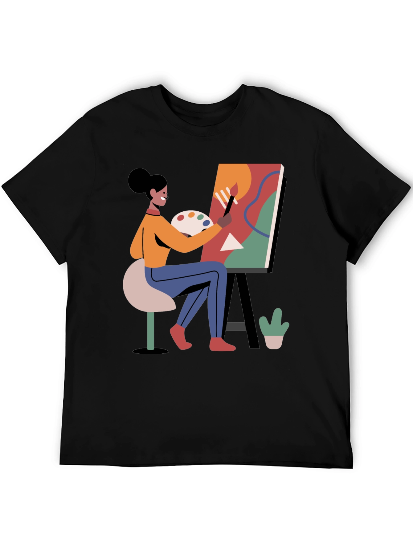 Artist Painting T-Shirt - Creative Graphic Tee