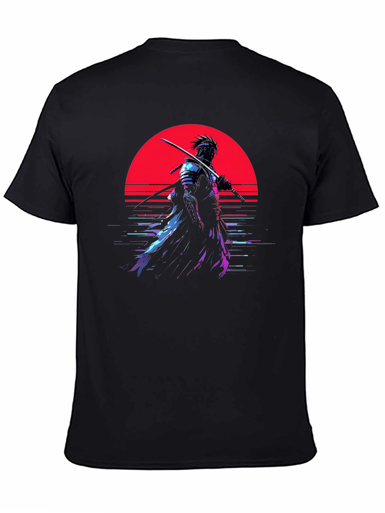 Samurai Sunset Graphic T-Shirt