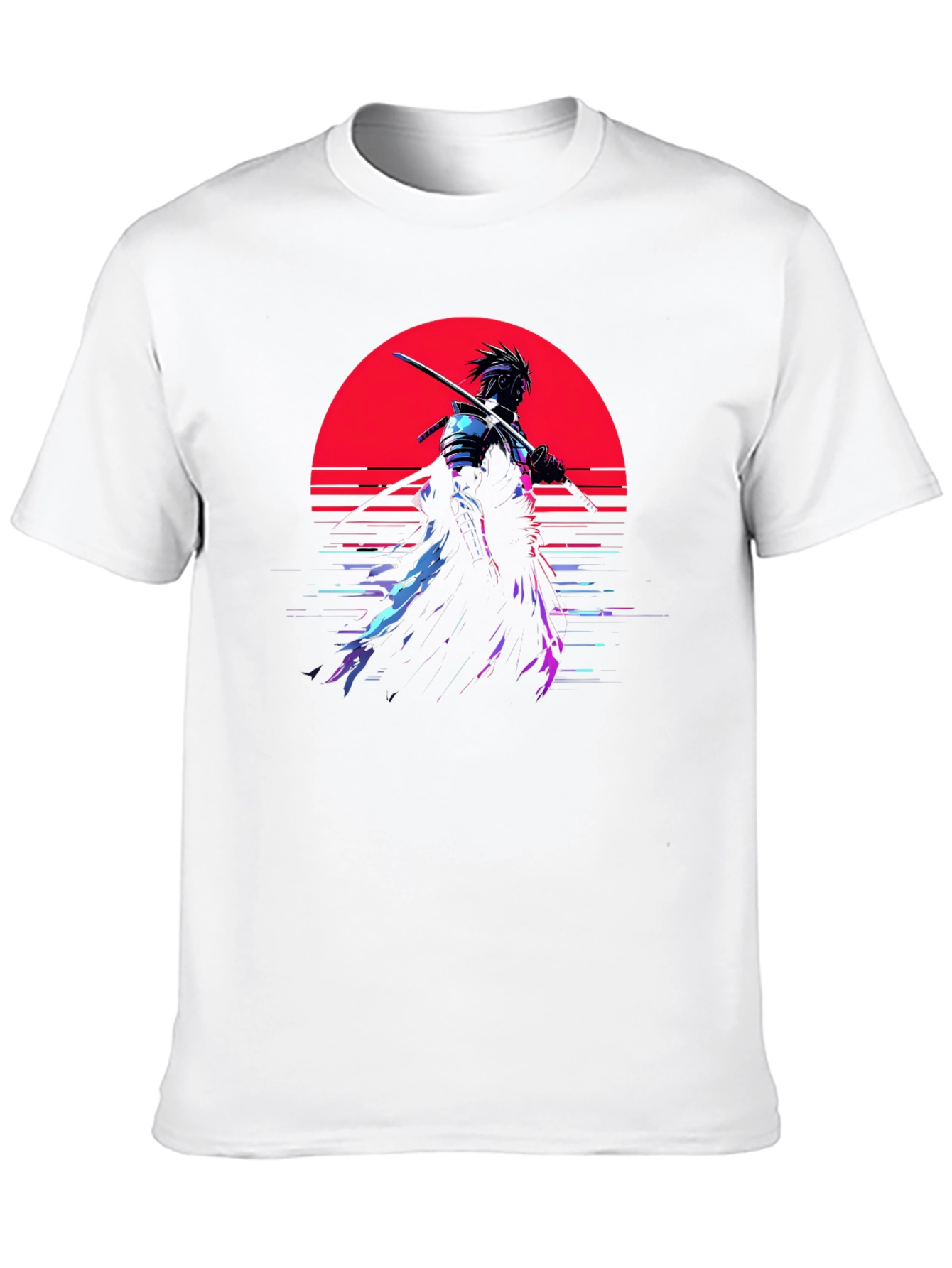 Samurai Sunset Graphic T-Shirt