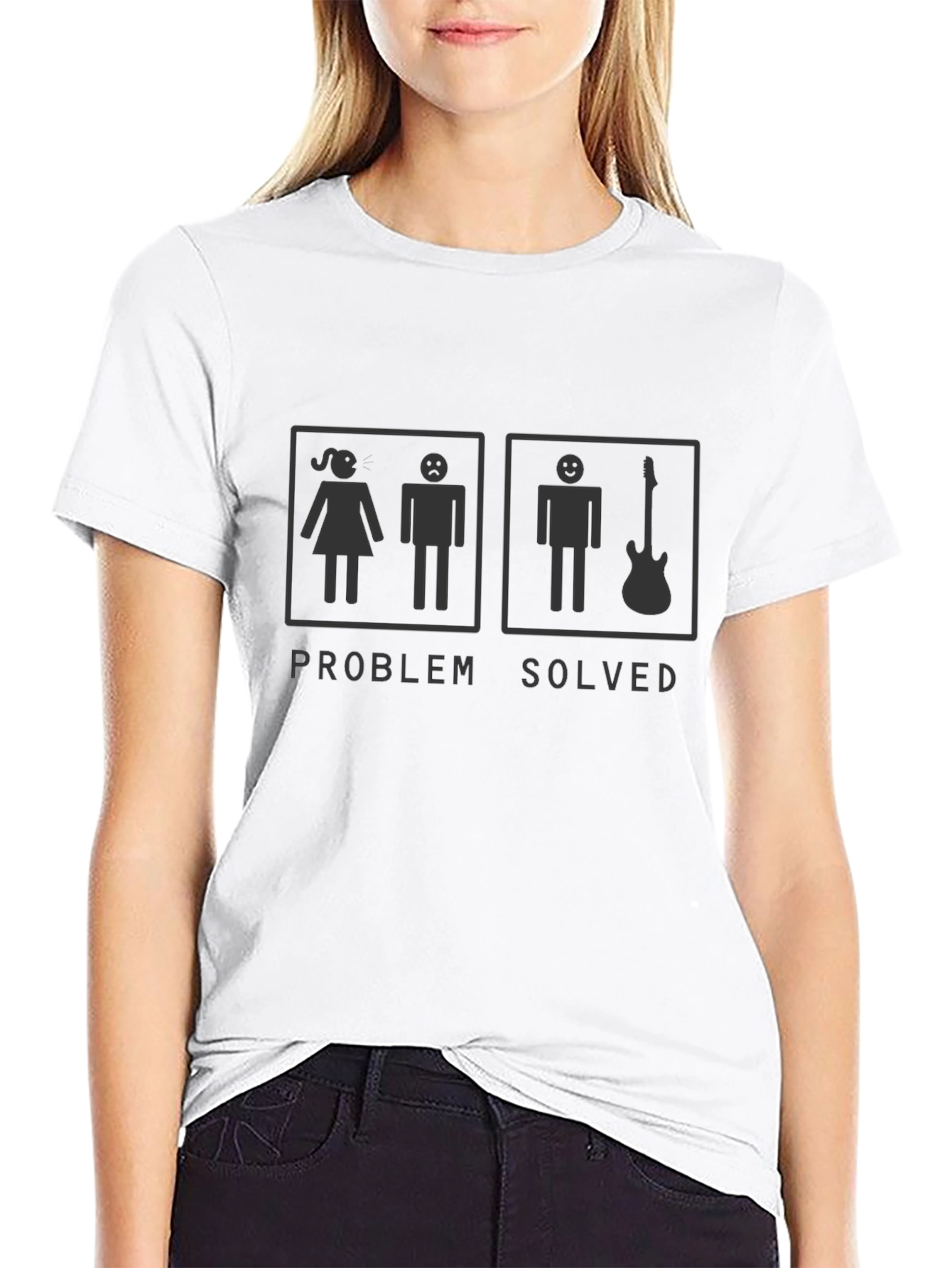 Problem Solved Guitarist T-Shirt - Black