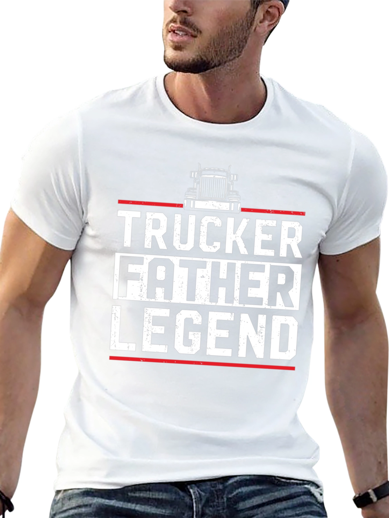 Trucker Father Legend Graphic Tee