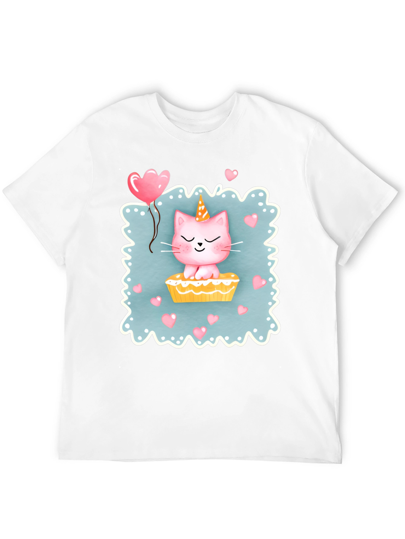 Cute Cat Unicorn Birthday T-Shirt