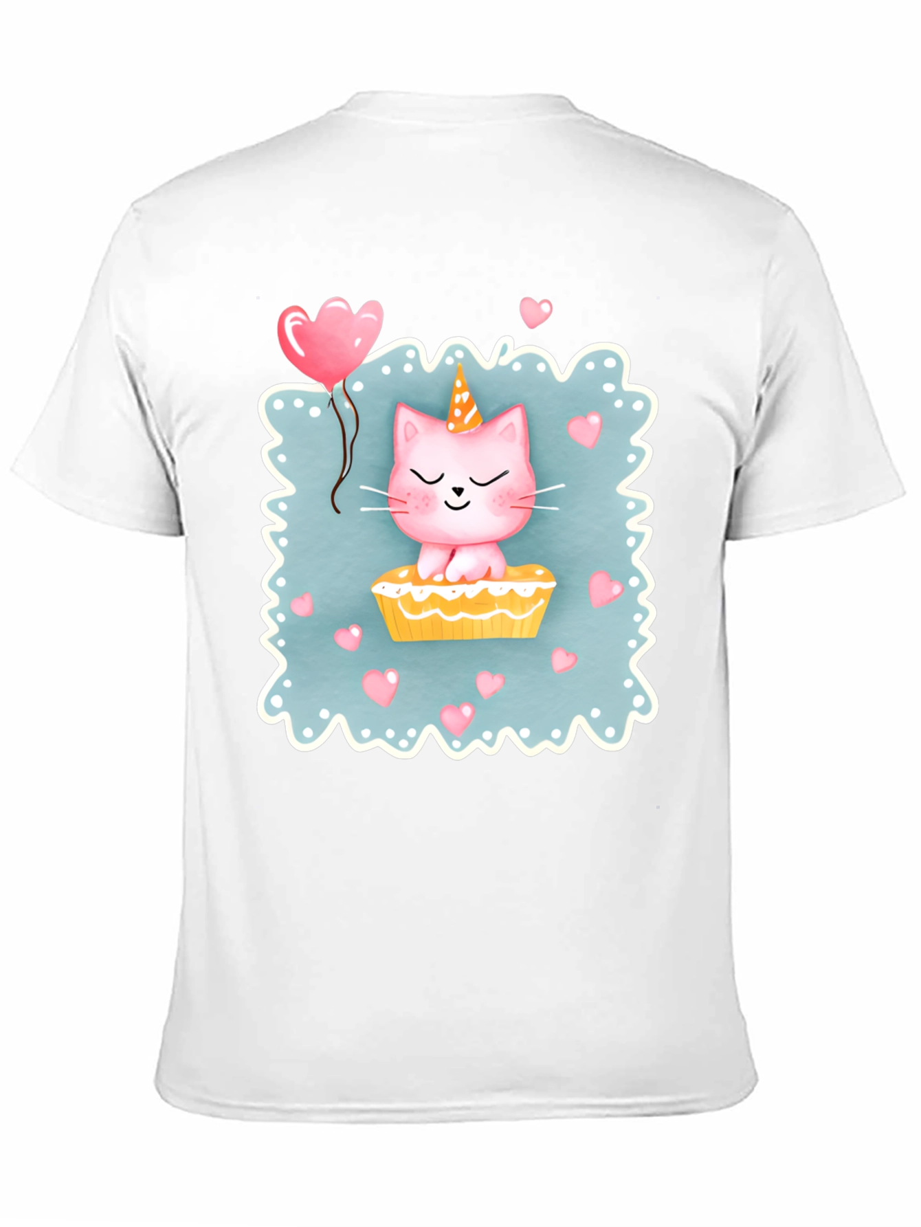 Cute Cat Unicorn Birthday T-Shirt