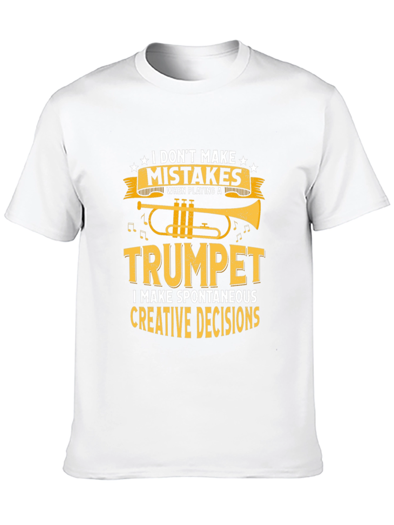 Trumpet Player Black T-Shirt: Creative Decisions