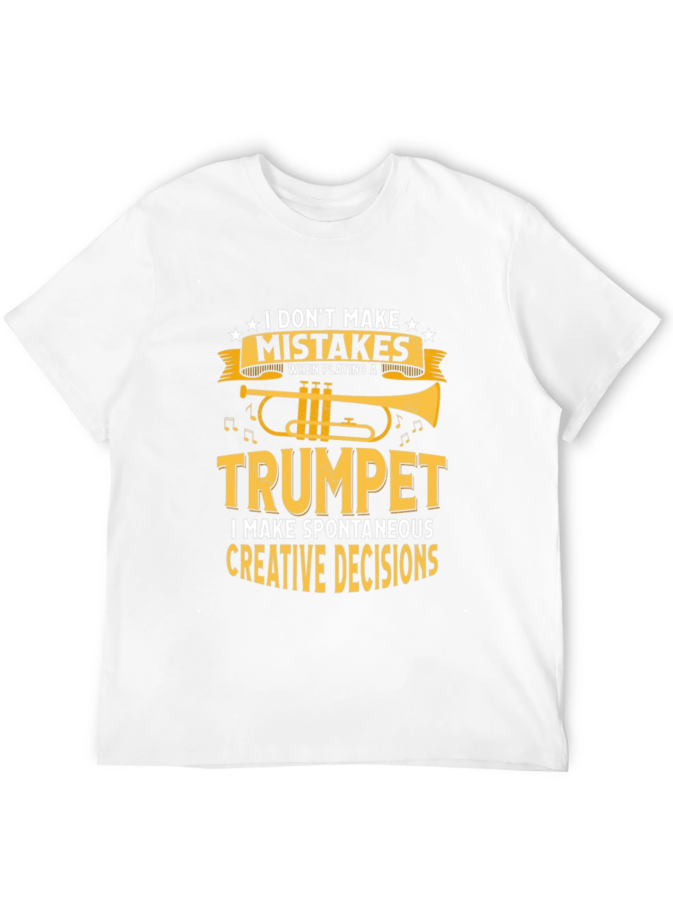 Trumpet Player Black T-Shirt: Creative Decisions