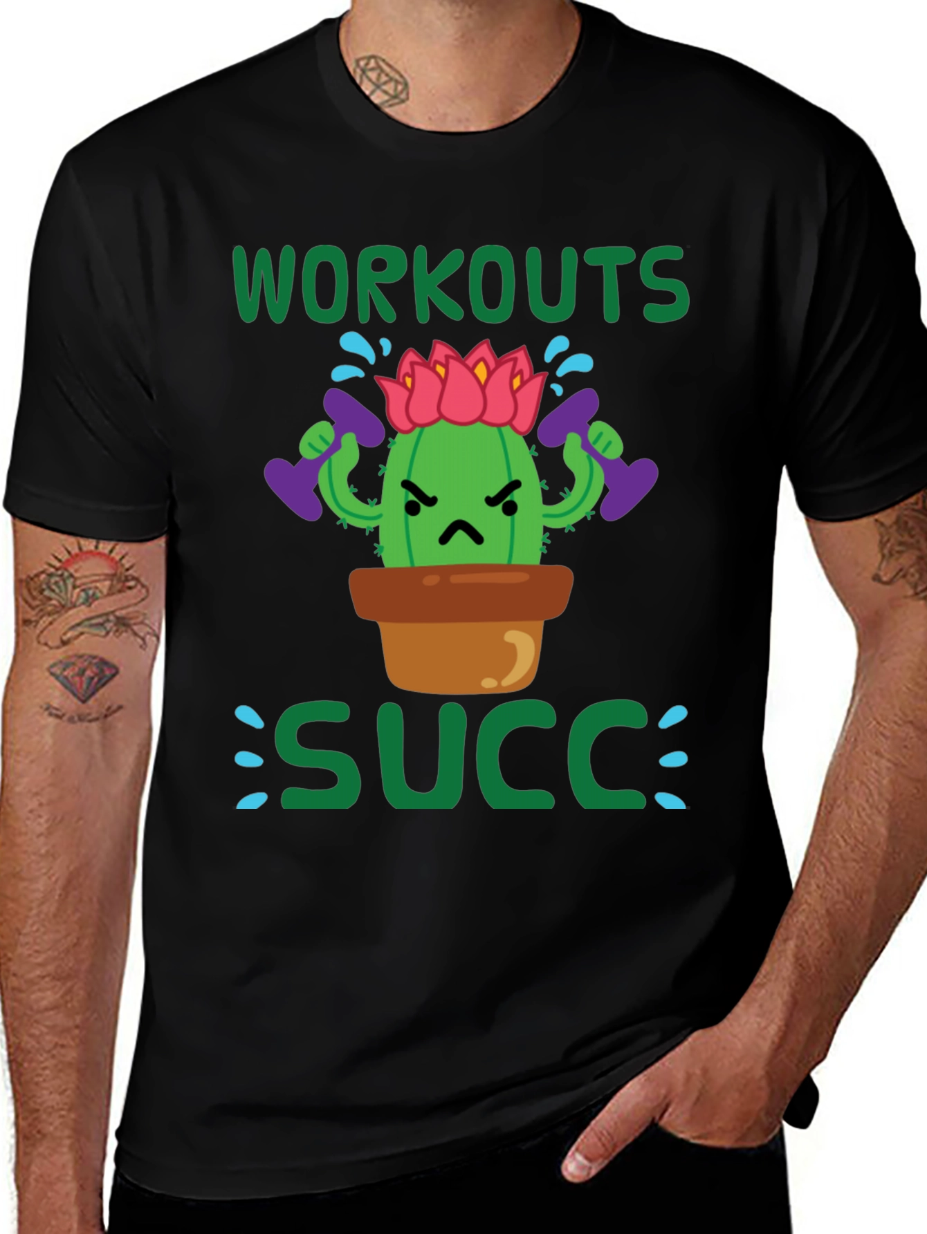 Workouts Succ T-Shirt - Gym Humor