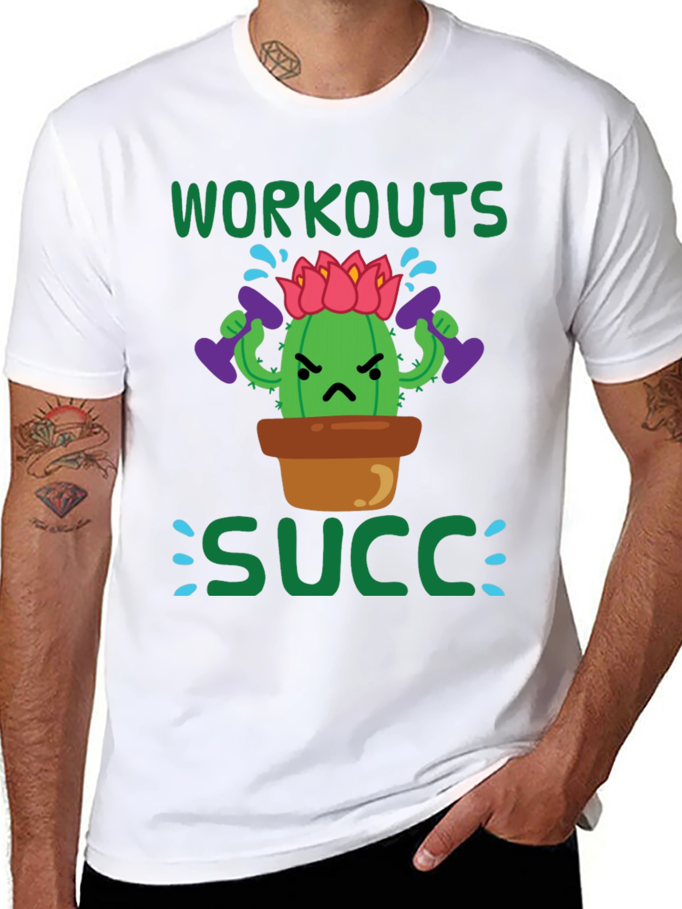 Workouts Succ T-Shirt - Gym Humor