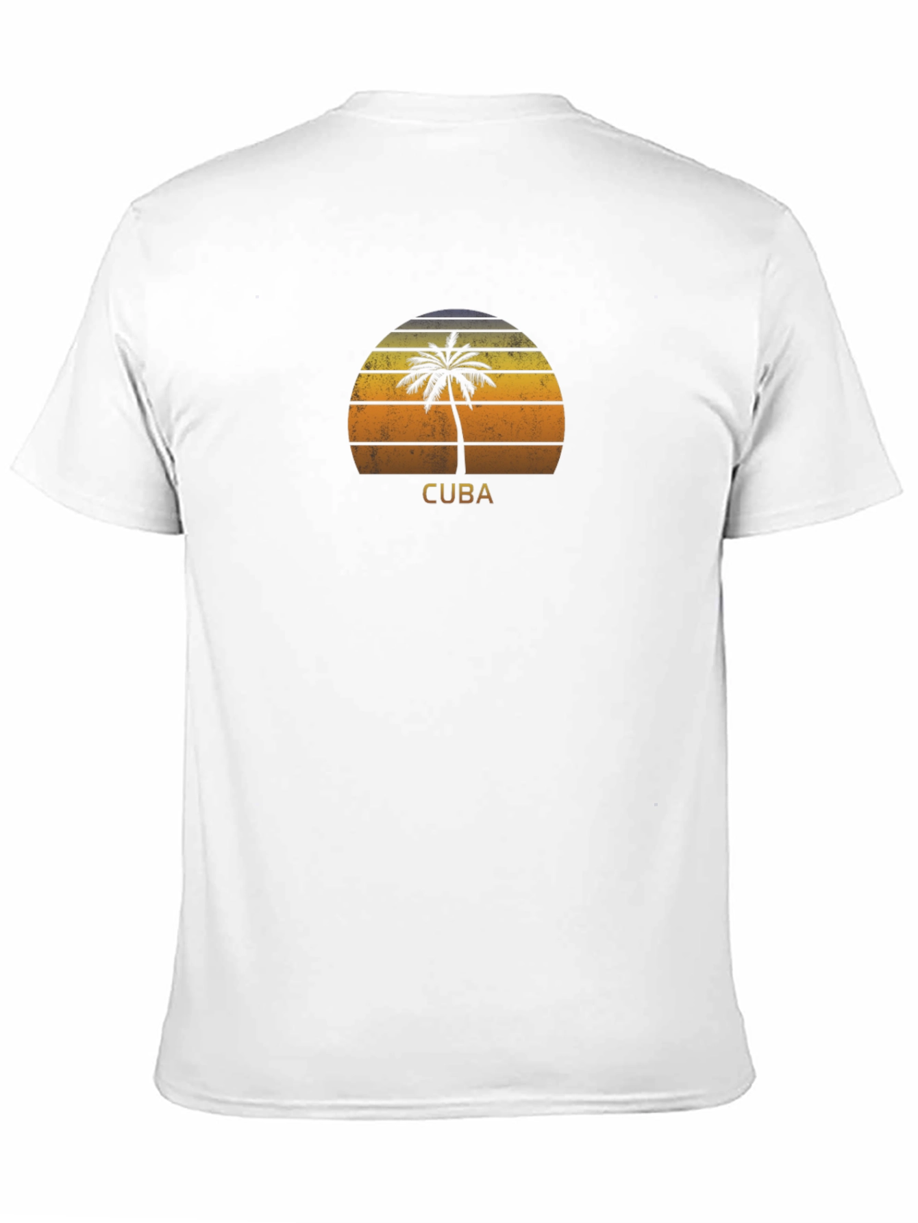 Cuba Palm Tree Sunset T-Shirt