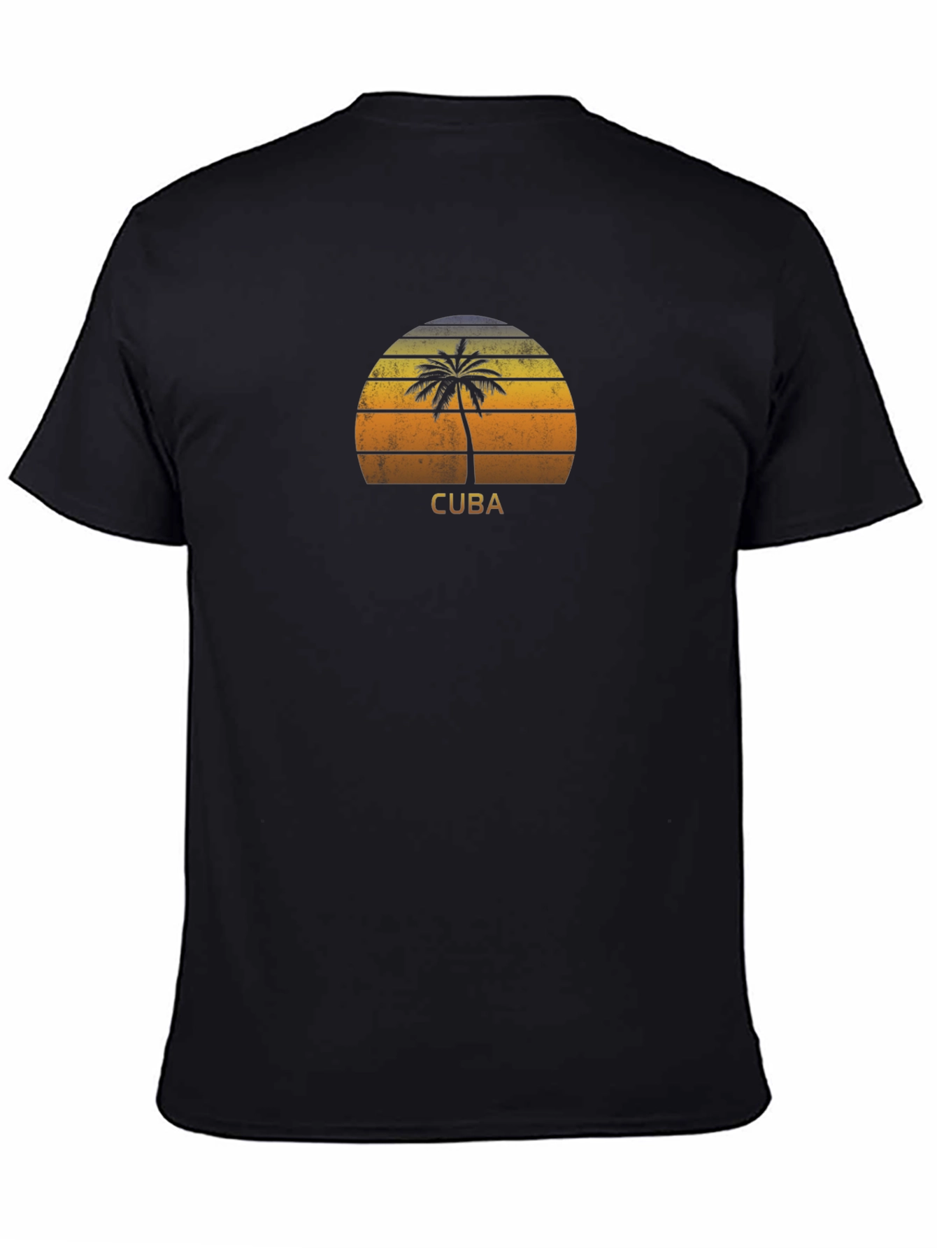 Cuba Palm Tree Sunset T-Shirt