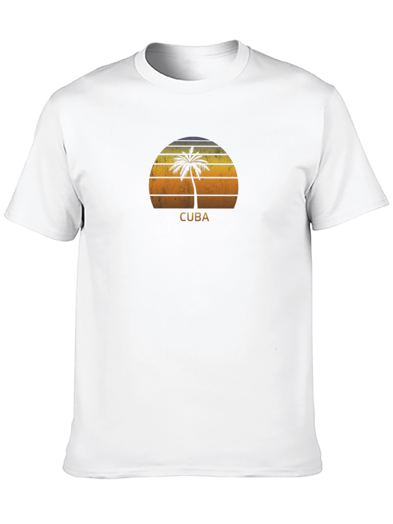 Cuba Palm Tree Sunset T-Shirt
