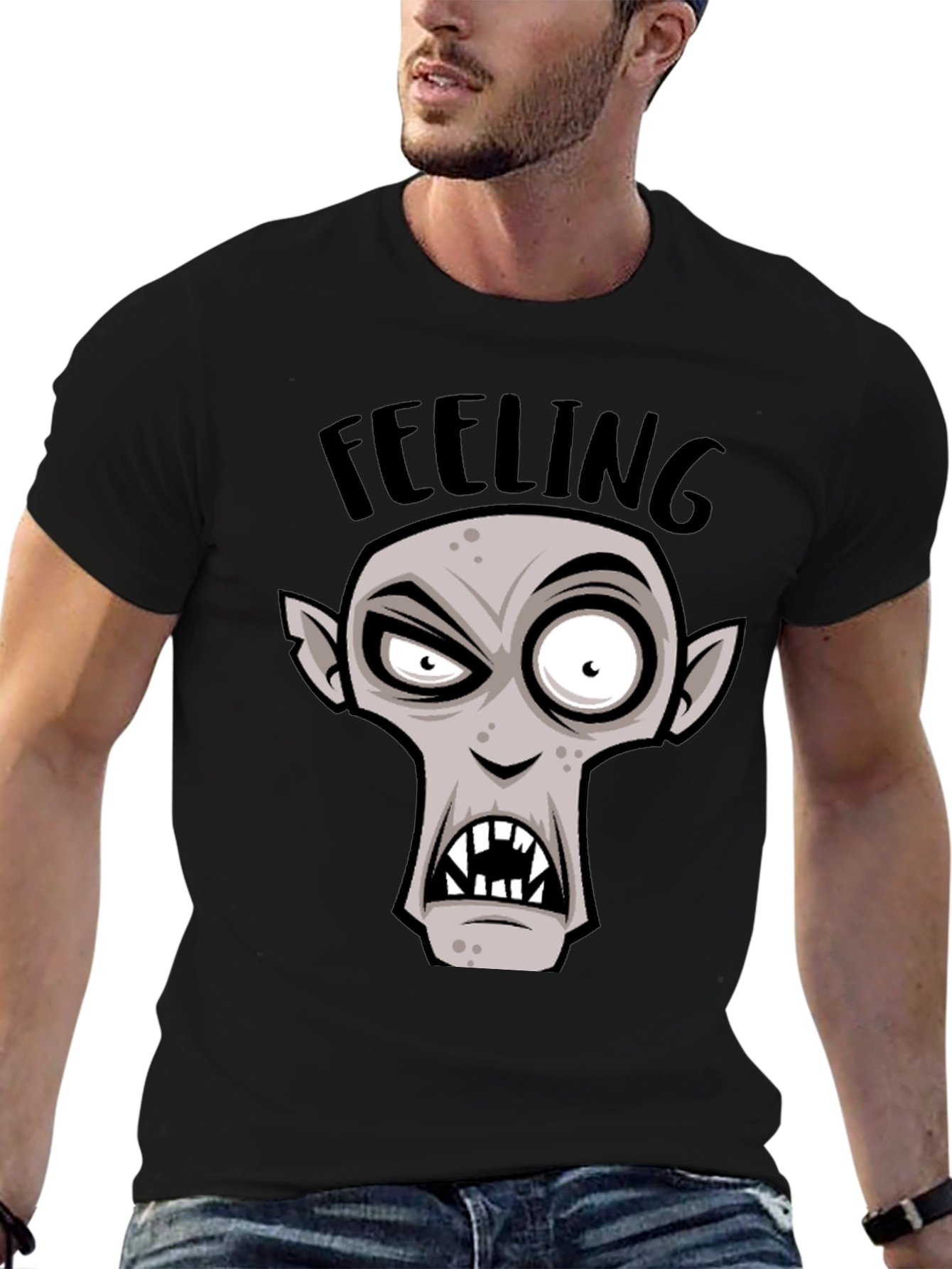 Feeling Ghoul T-Shirt - Spooky Cartoon Graphic Tee