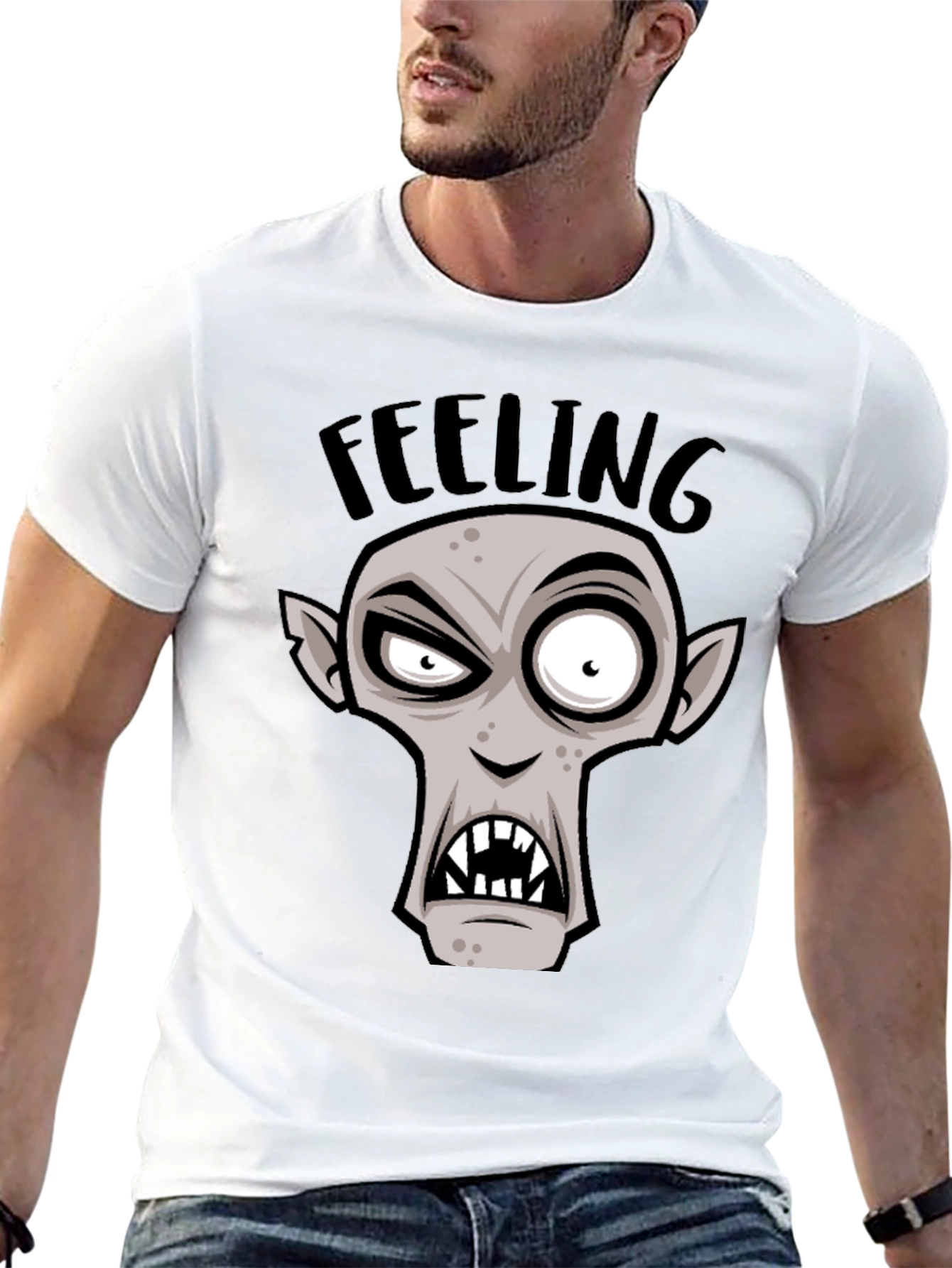 Feeling Ghoul T-Shirt - Spooky Cartoon Graphic Tee