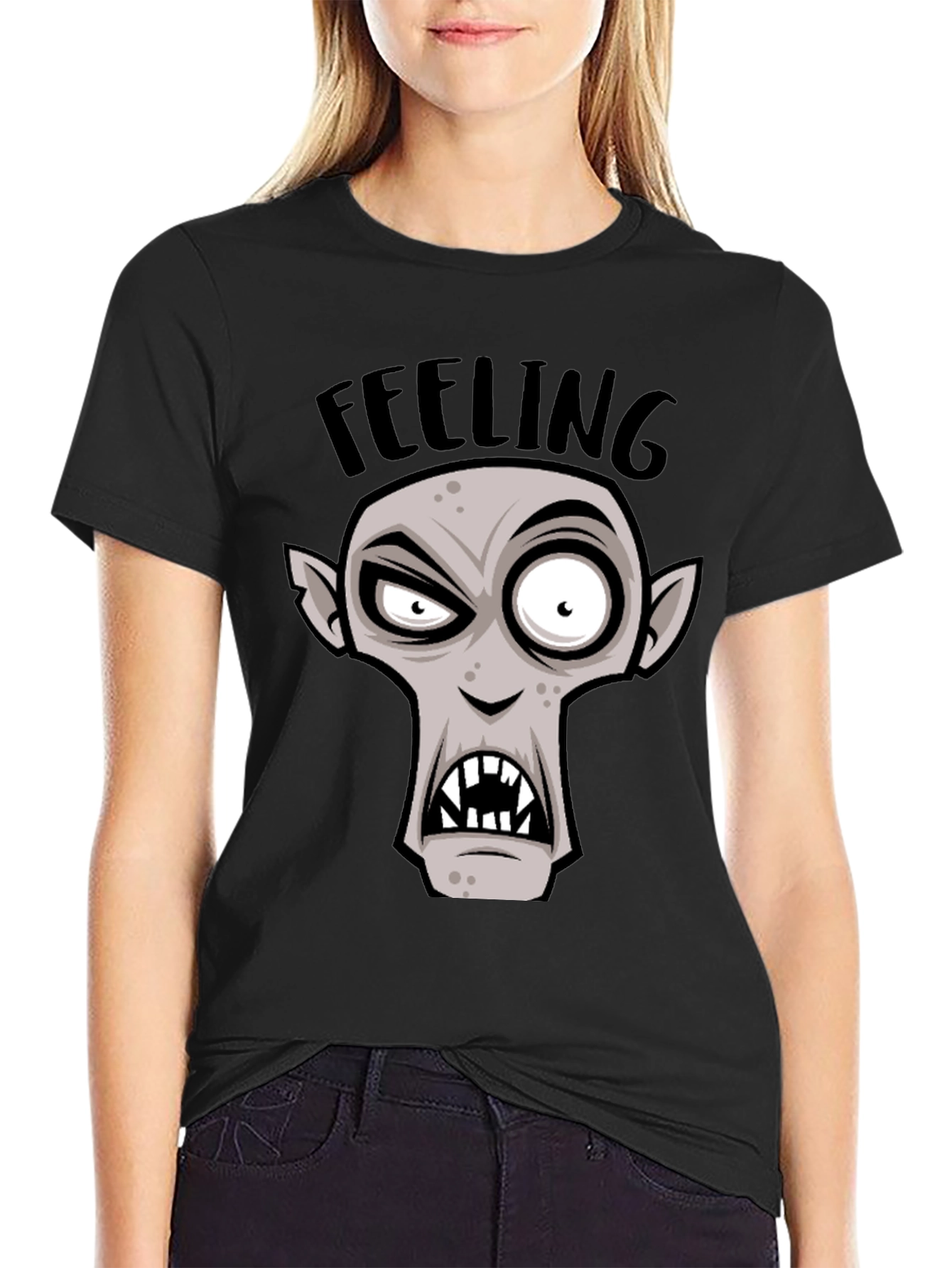 Feeling Ghoul T-Shirt - Spooky Cartoon Graphic Tee