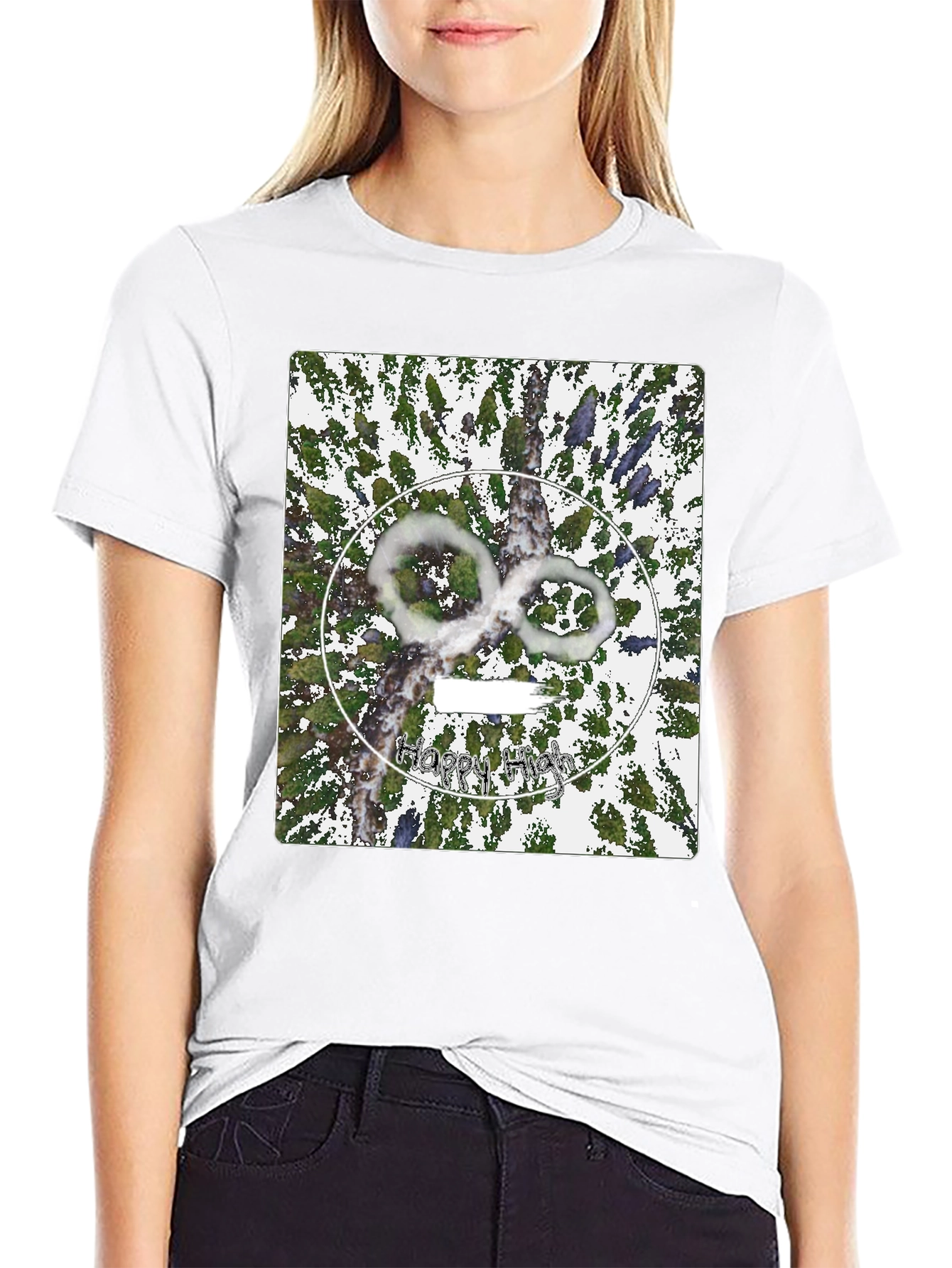 Abstract Graphic Tee - Happy High