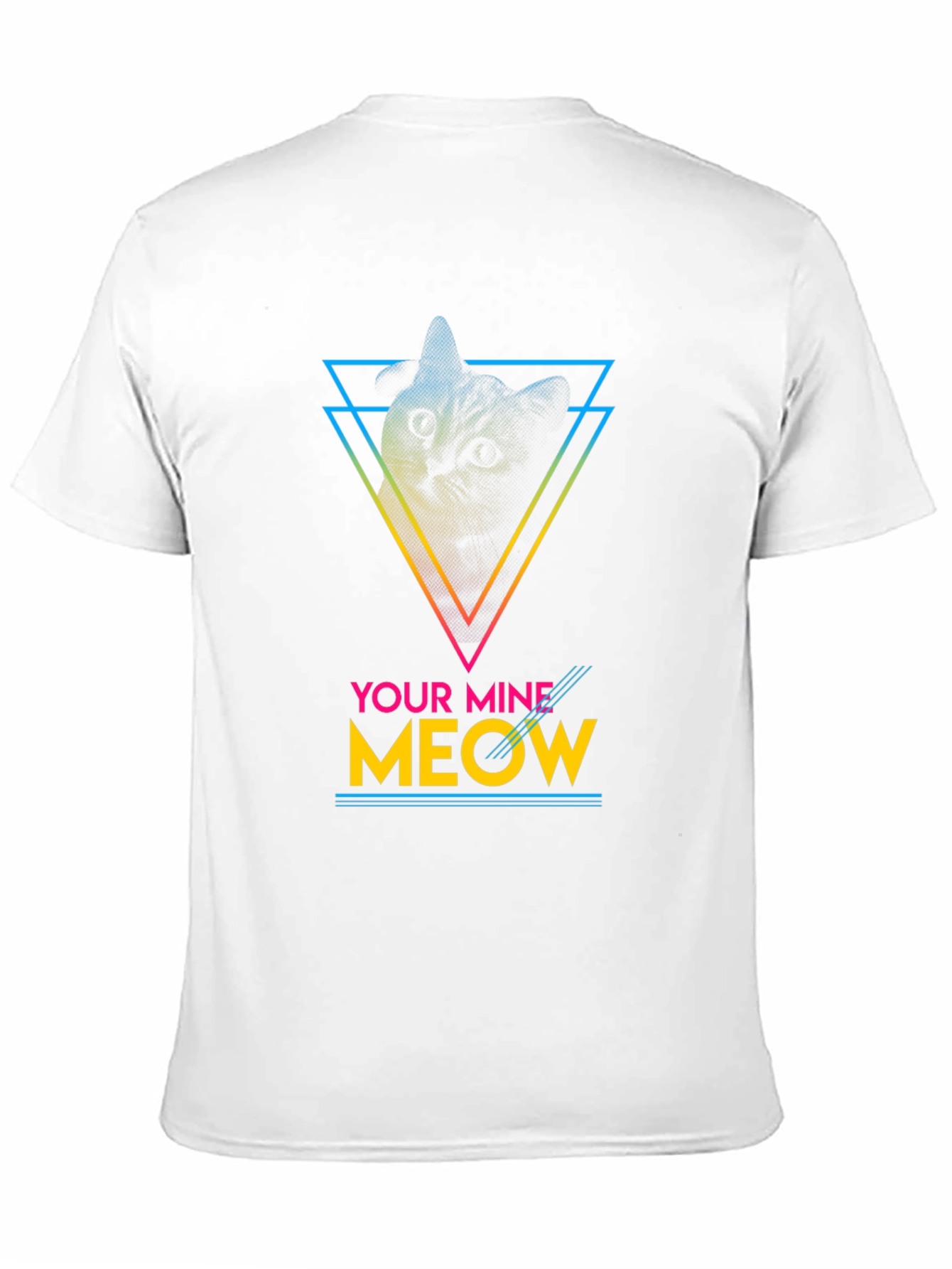 Retro Cat T-Shirt - Your Mine Meow Tee
