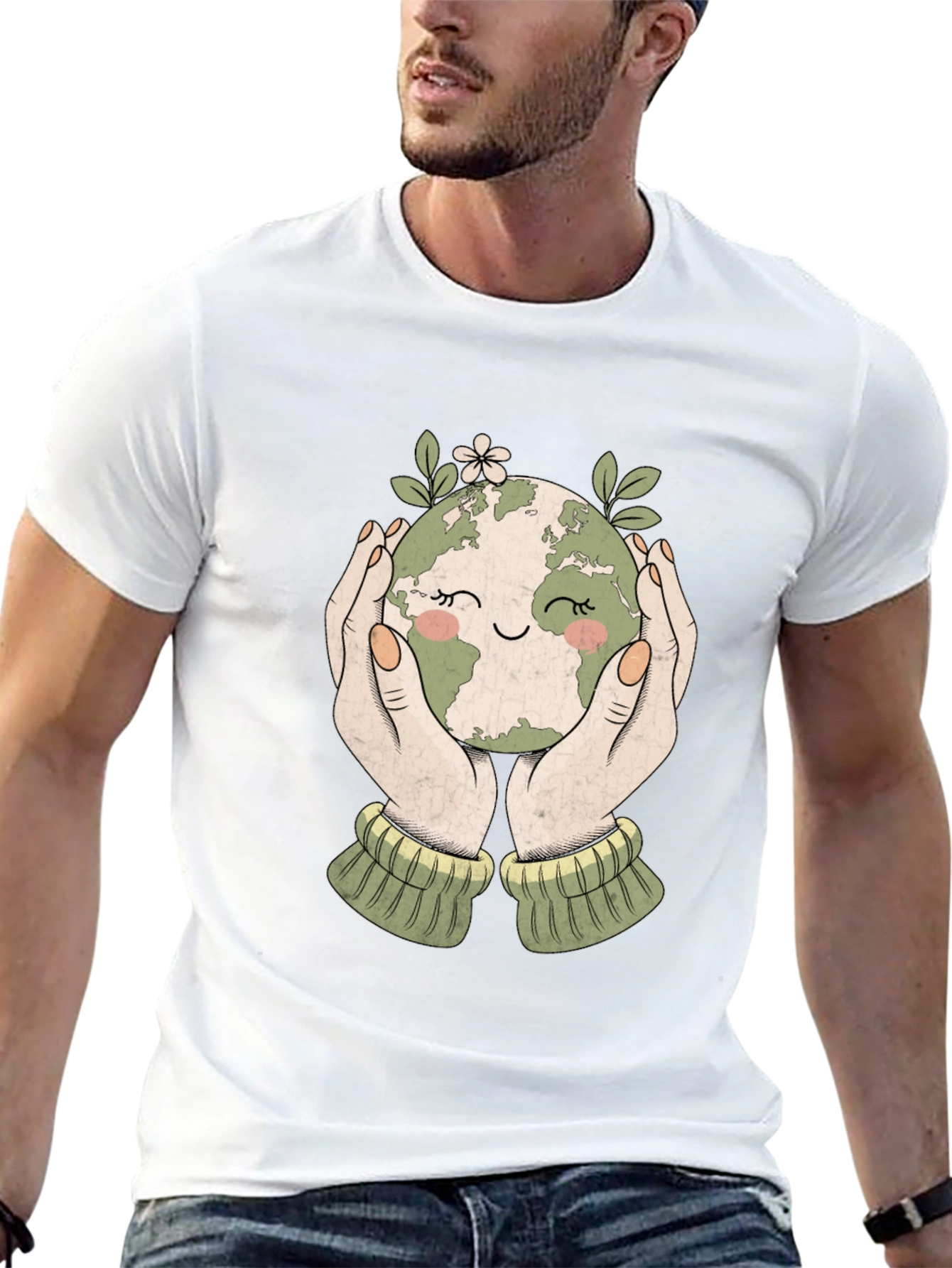 Earth Hug T-Shirt: Eco-Friendly Design