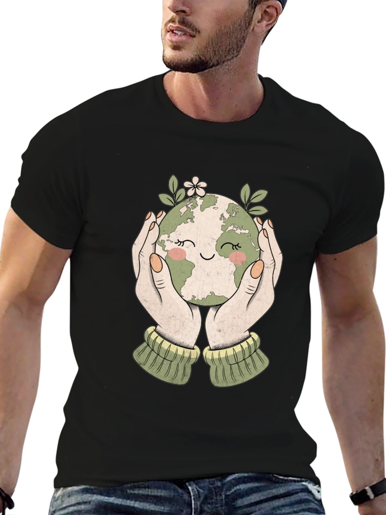 Earth Hug T-Shirt: Eco-Friendly Design