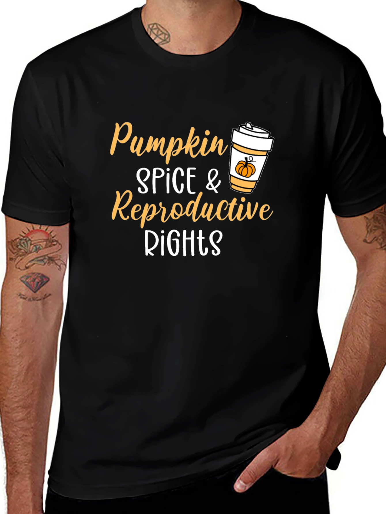 Pumpkin Spice Reproductive Rights T-Shirt