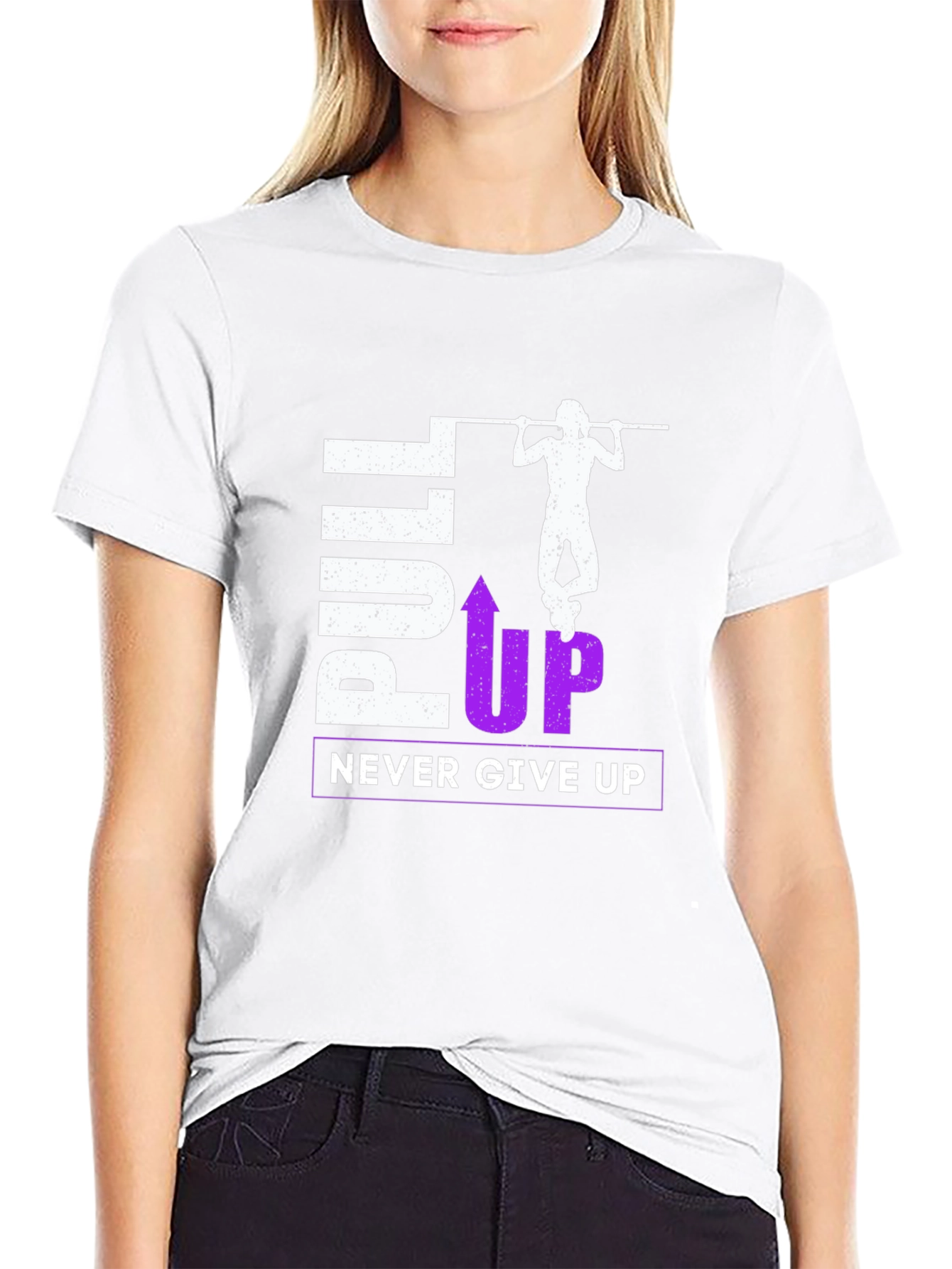 Pull Up Never Give Up Graphic T-Shirt