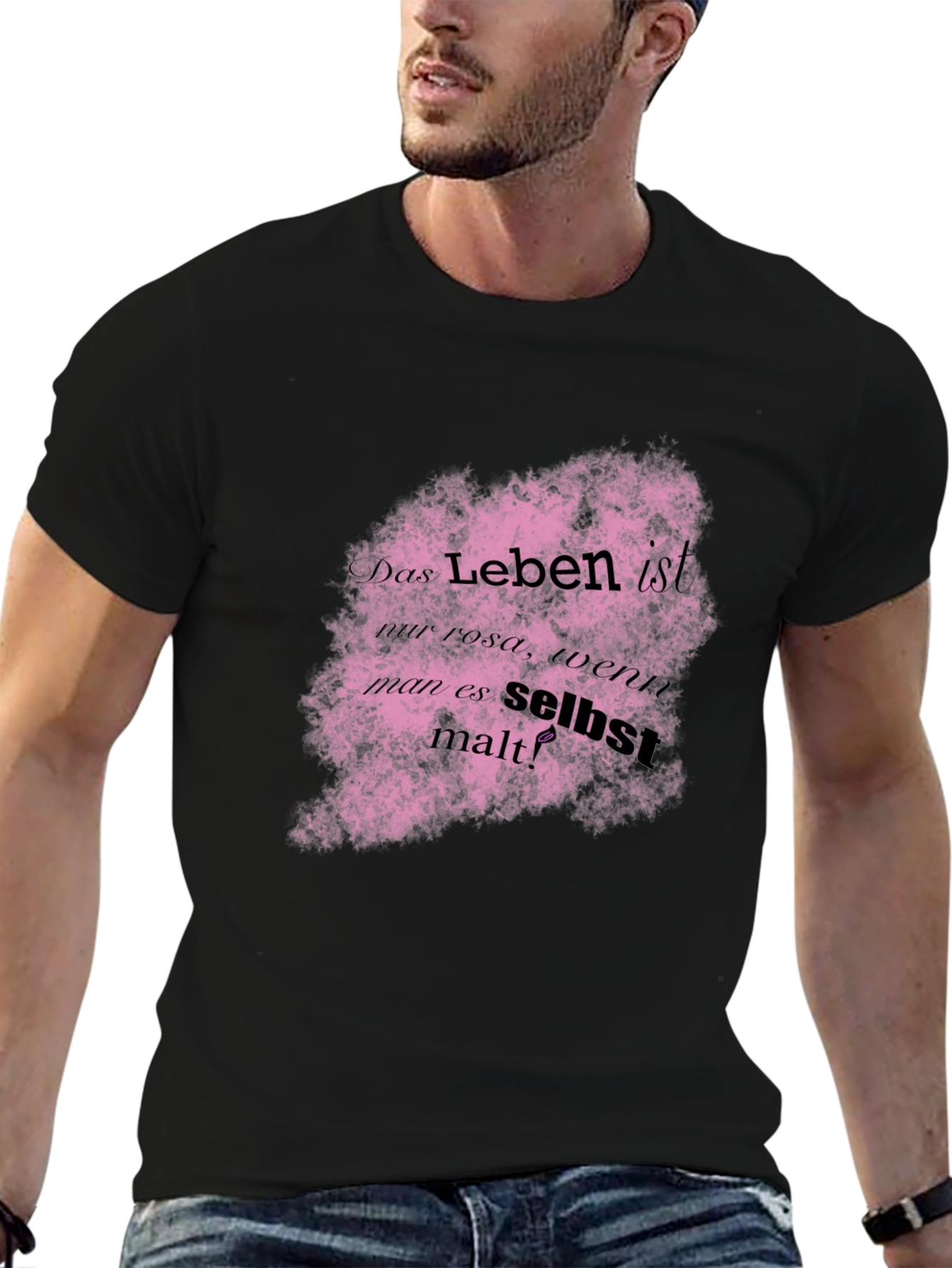 Life is Pink German Quote T-Shirt