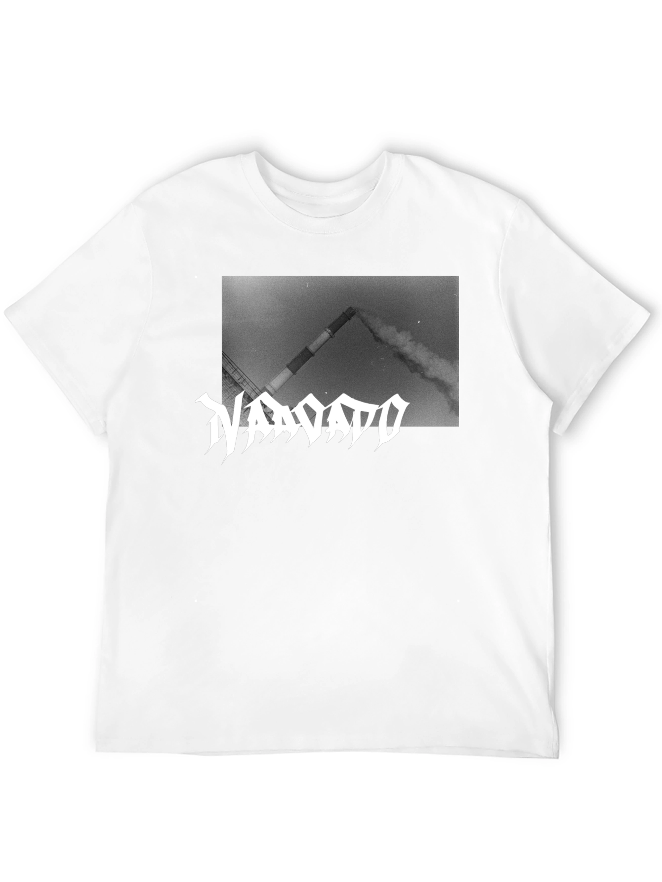 Industrial T-Shirt - Black Cotton Graphic Tee