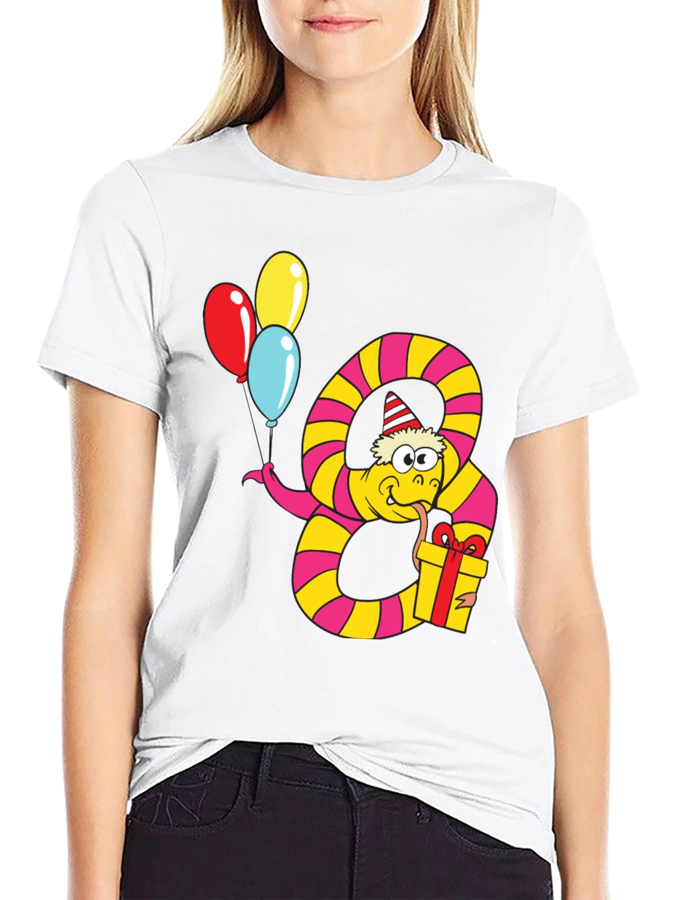 Birthday Snake Graphic Tee - Party Animal Shirt