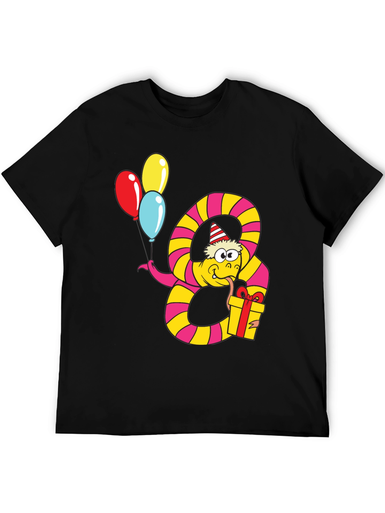 Birthday Snake Graphic Tee - Party Animal Shirt