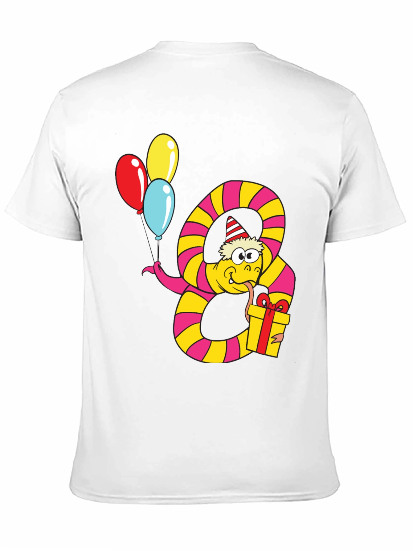 Birthday Snake Graphic Tee - Party Animal Shirt