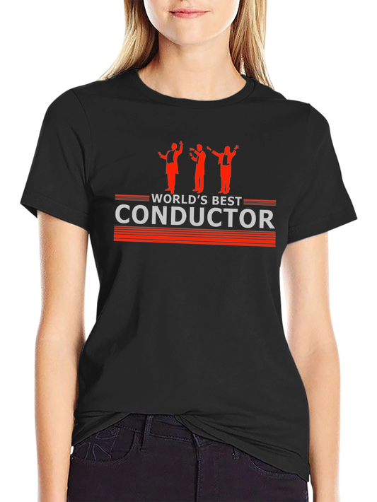 Worlds Best Conductor T-Shirt - Music Lover Gift