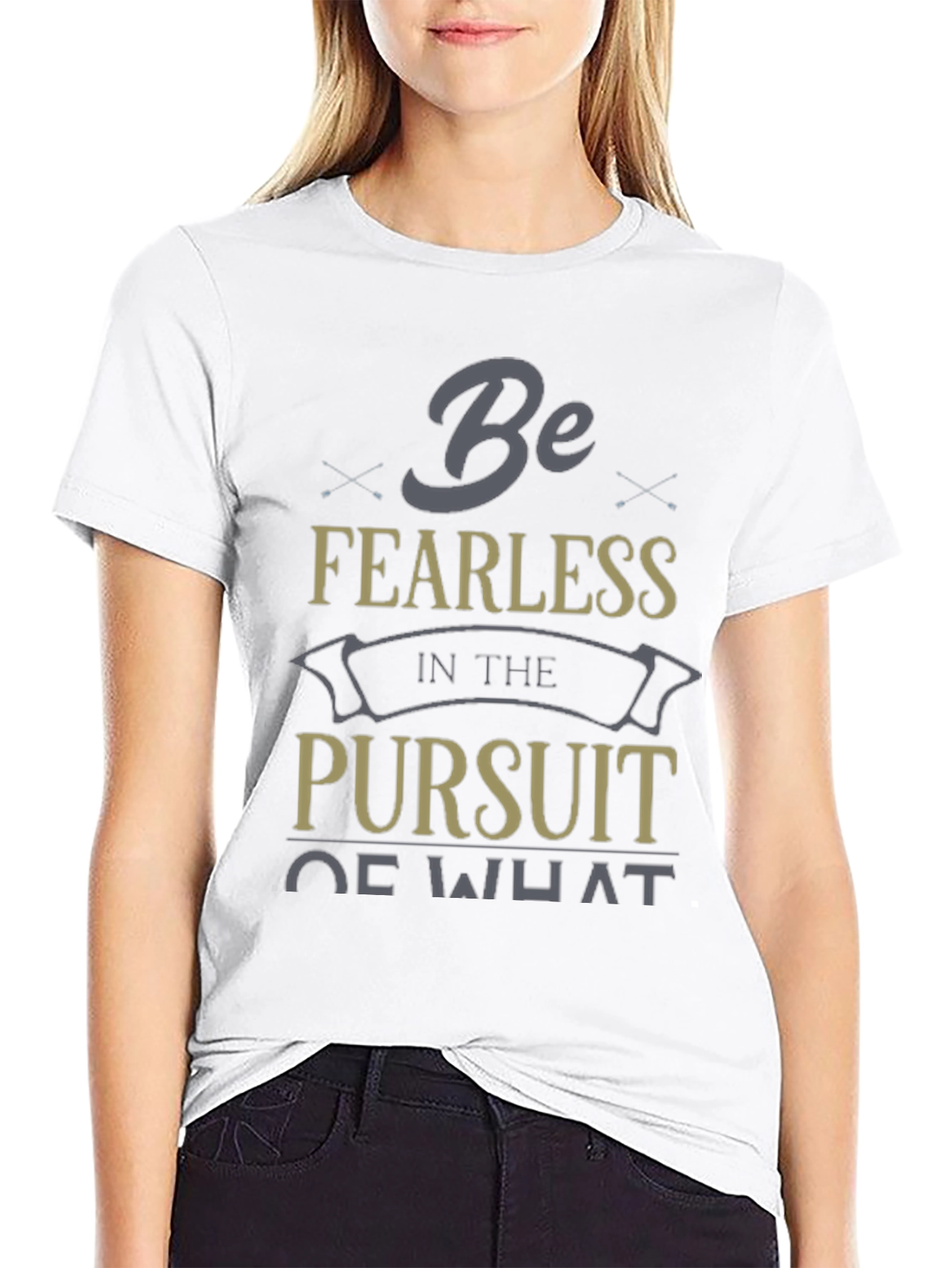 Fearless Pursuit Graphic T-Shirt - Motivational Design
