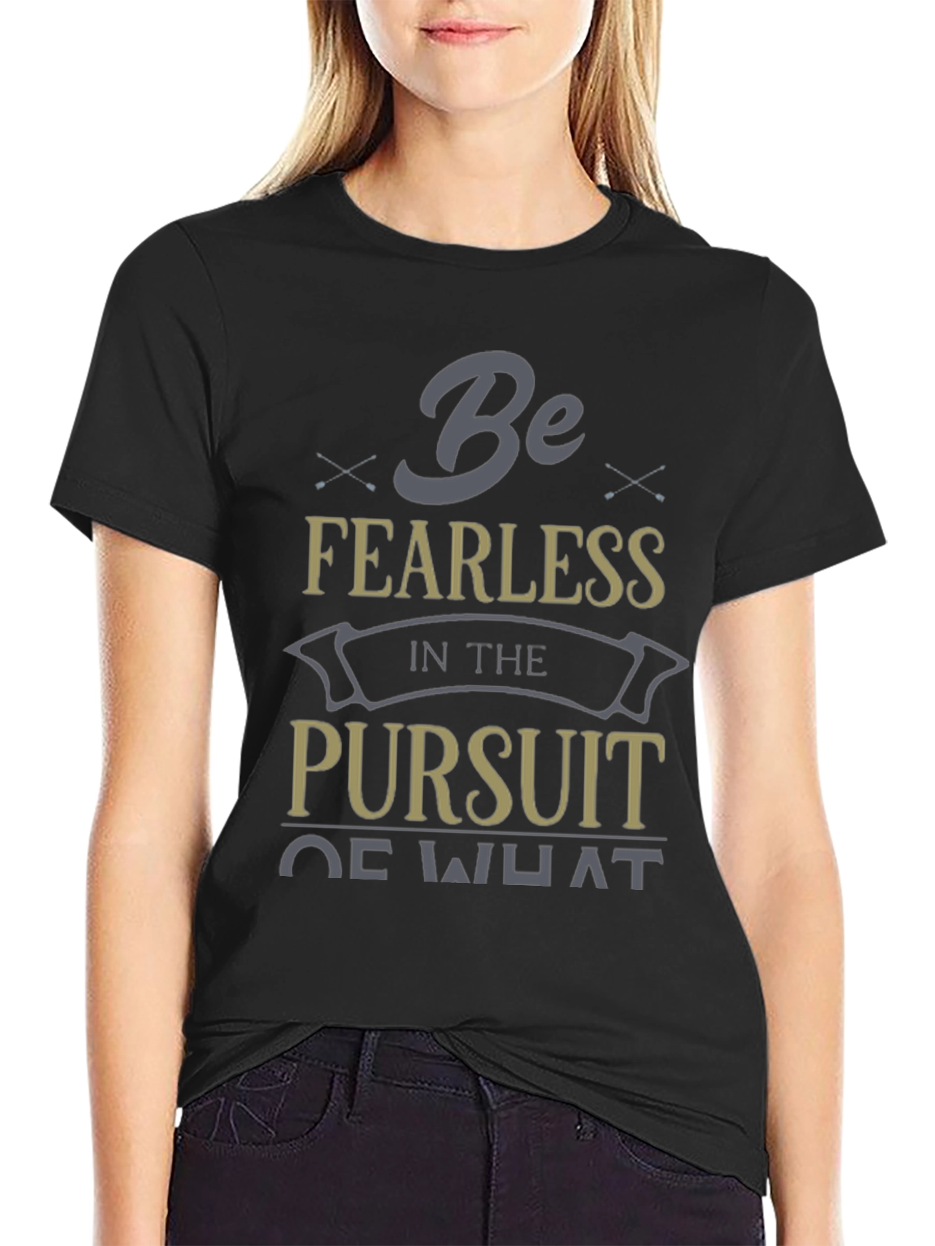 Fearless Pursuit Graphic T-Shirt - Motivational Design