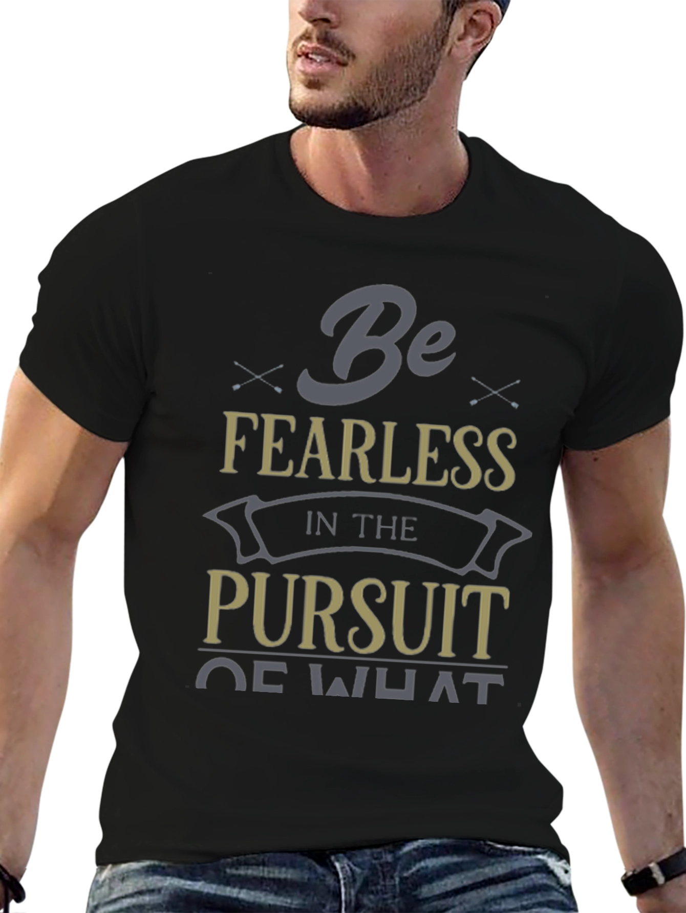 Fearless Pursuit Graphic T-Shirt - Motivational Design