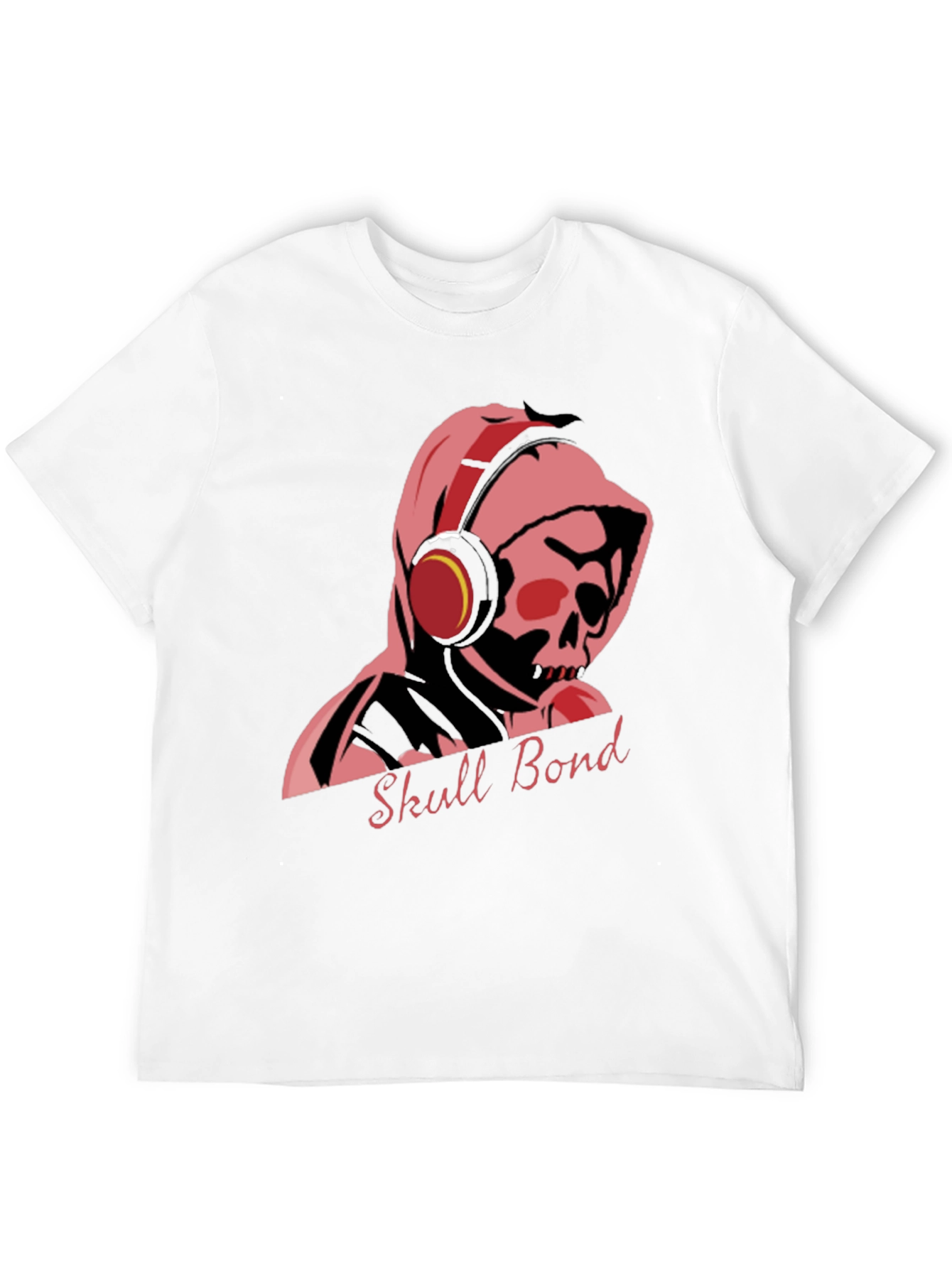 Skull Bond Graphic Tee - Cool Black Cotton T-Shirt