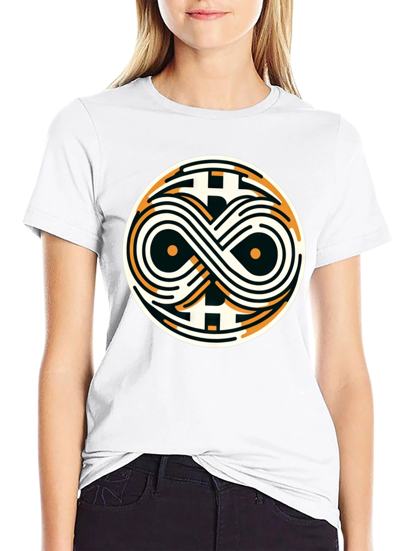 Bitcoin Infinity Symbol Graphic Tee - Crypto Style