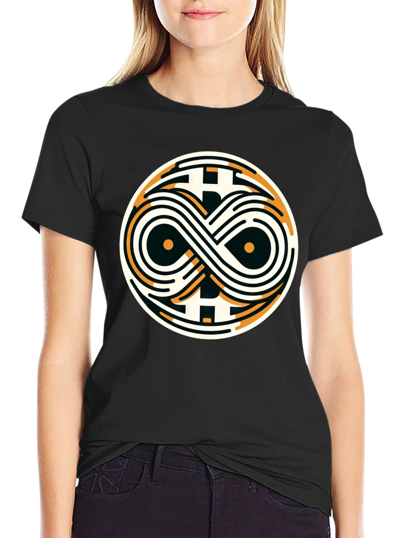 Bitcoin Infinity Symbol Graphic Tee - Crypto Style