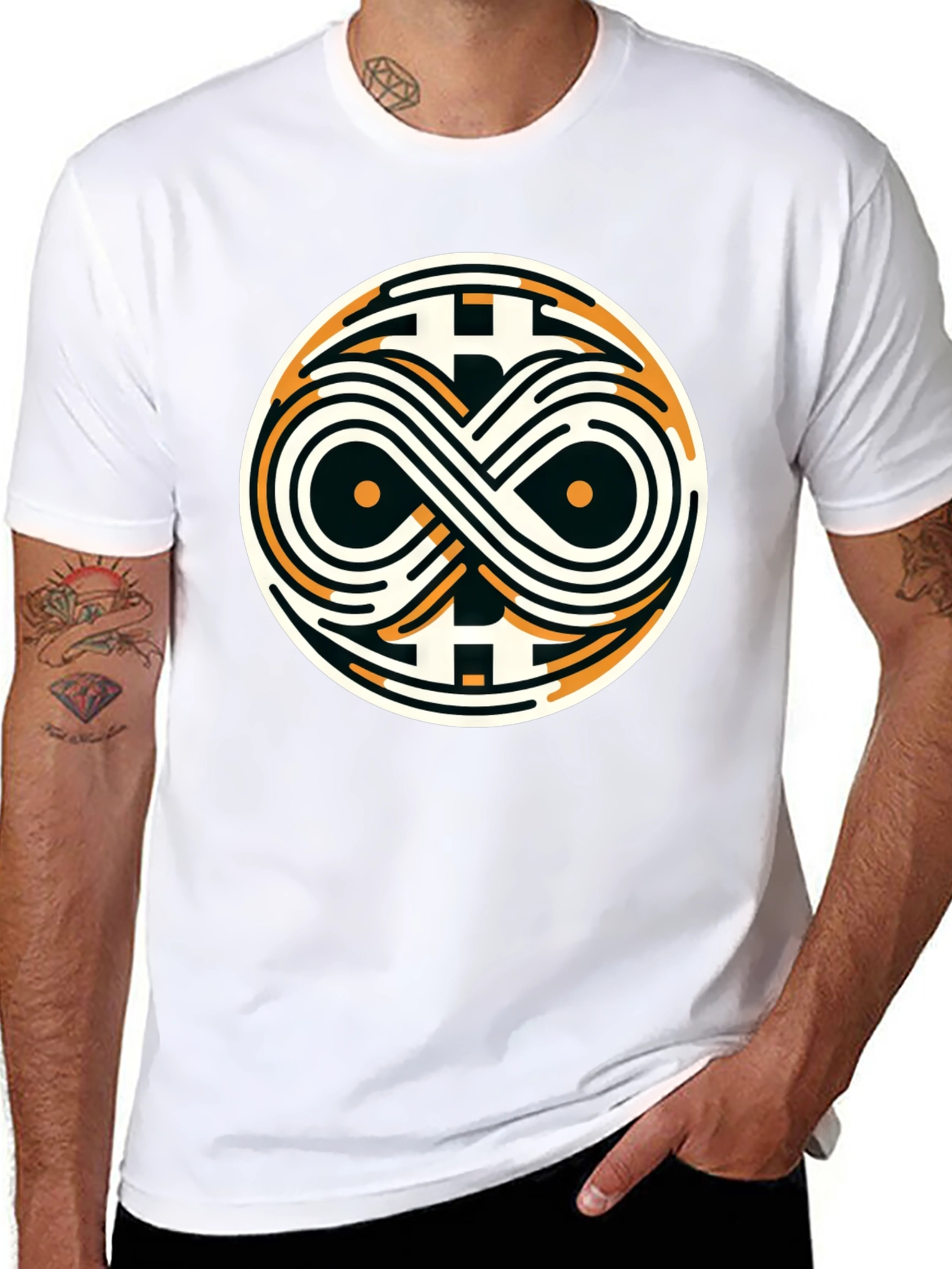 Bitcoin Infinity Symbol Graphic Tee - Crypto Style