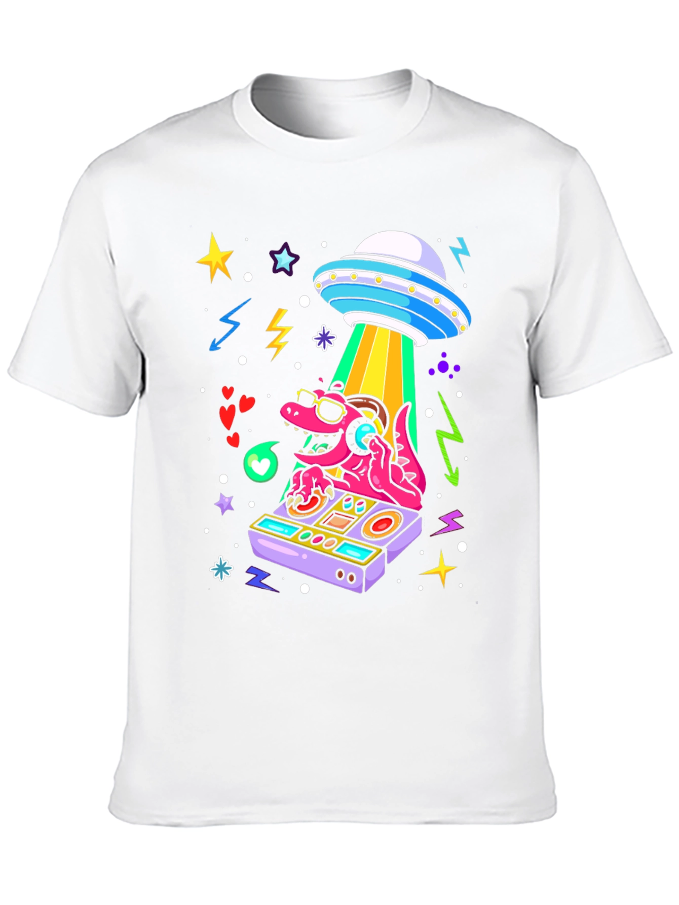 DJ Dino Alien Abduction T-Shirt
