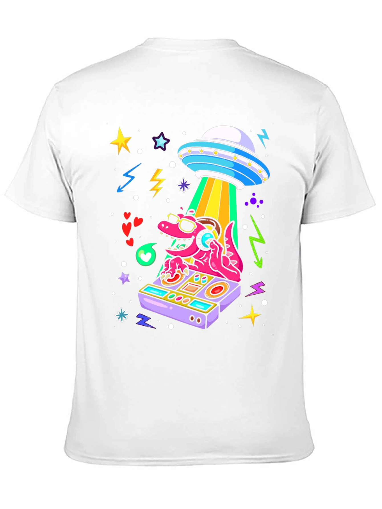 DJ Dino Alien Abduction T-Shirt