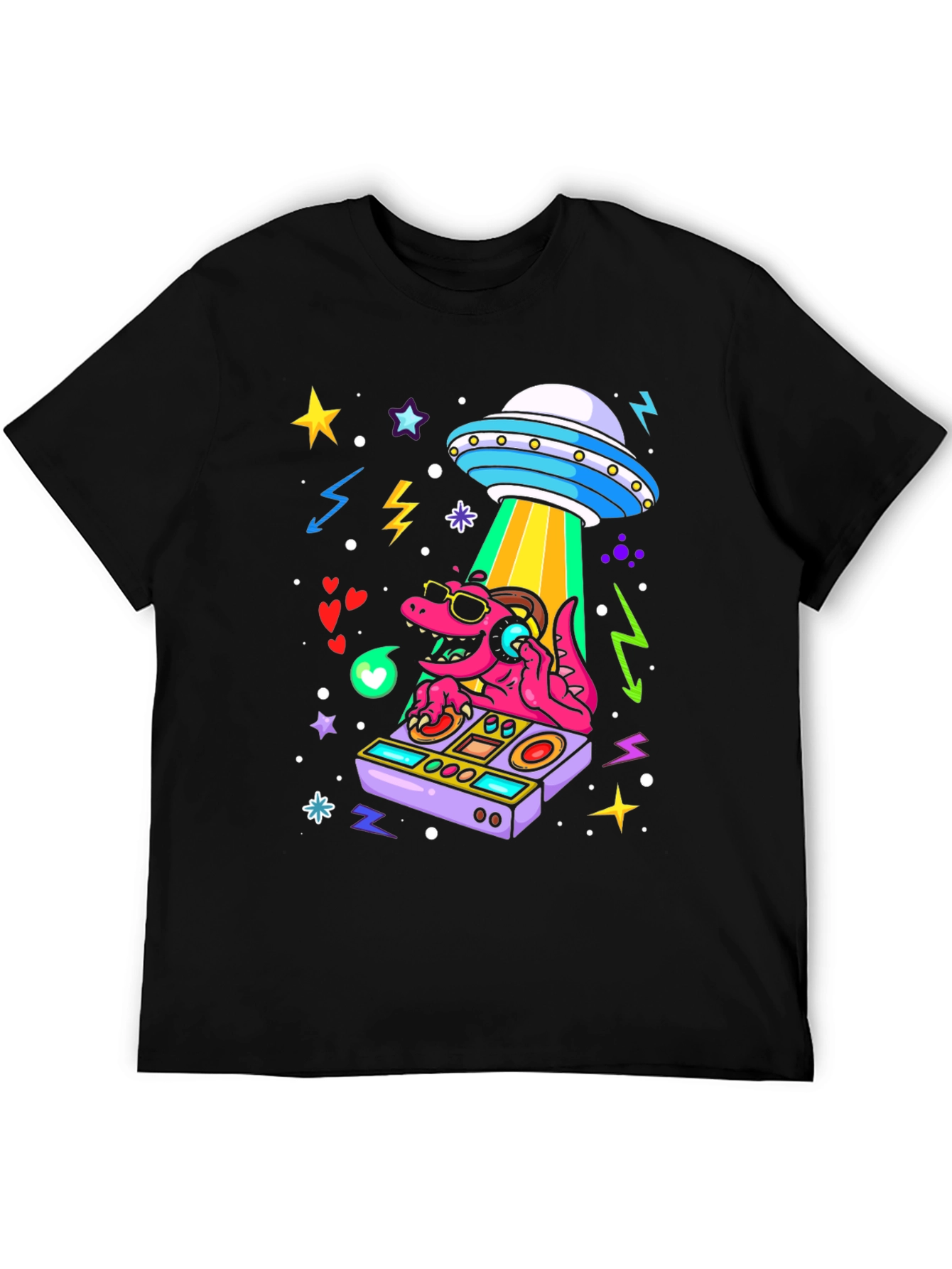 DJ Dino Alien Abduction T-Shirt