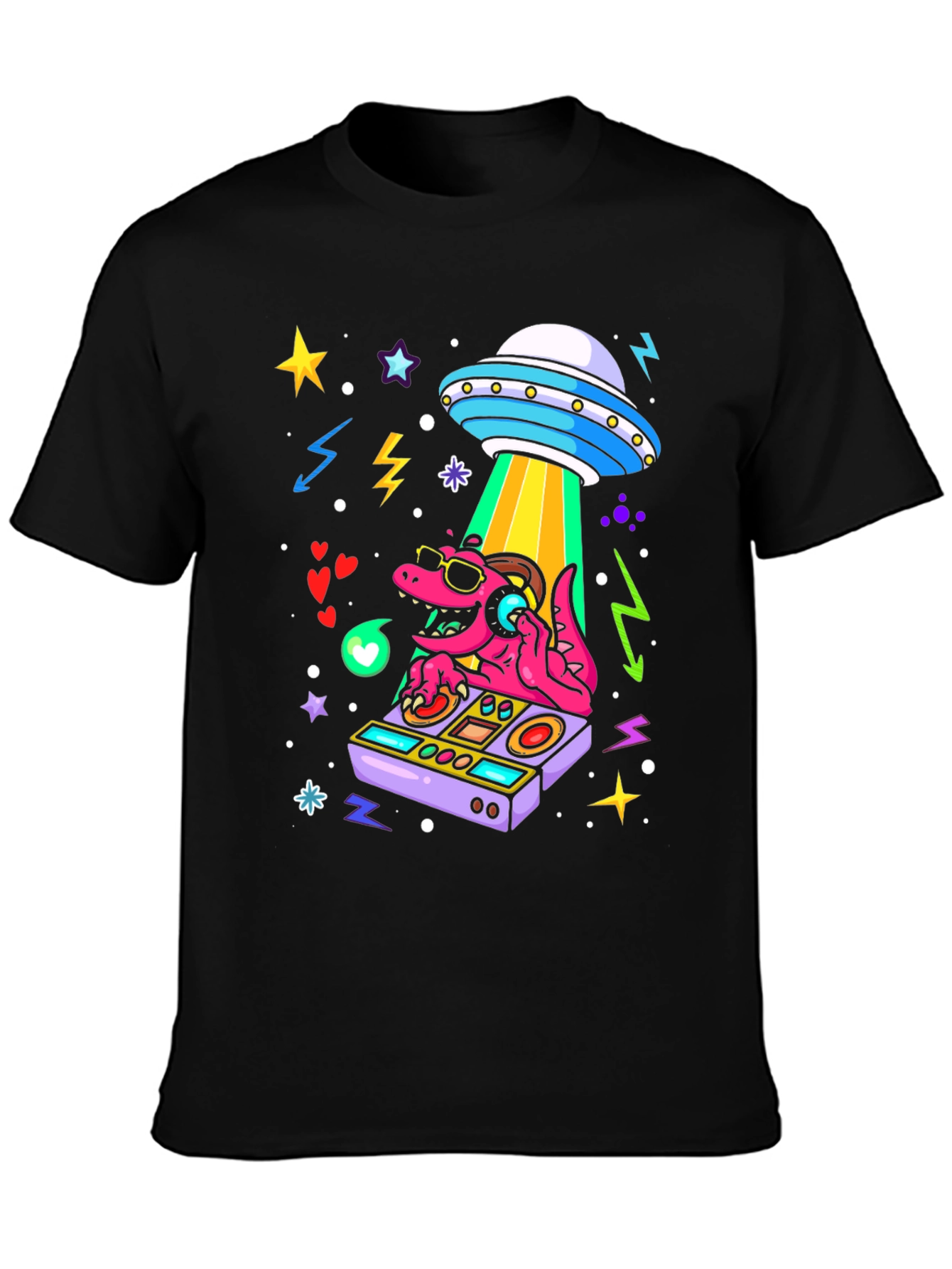 DJ Dino Alien Abduction T-Shirt