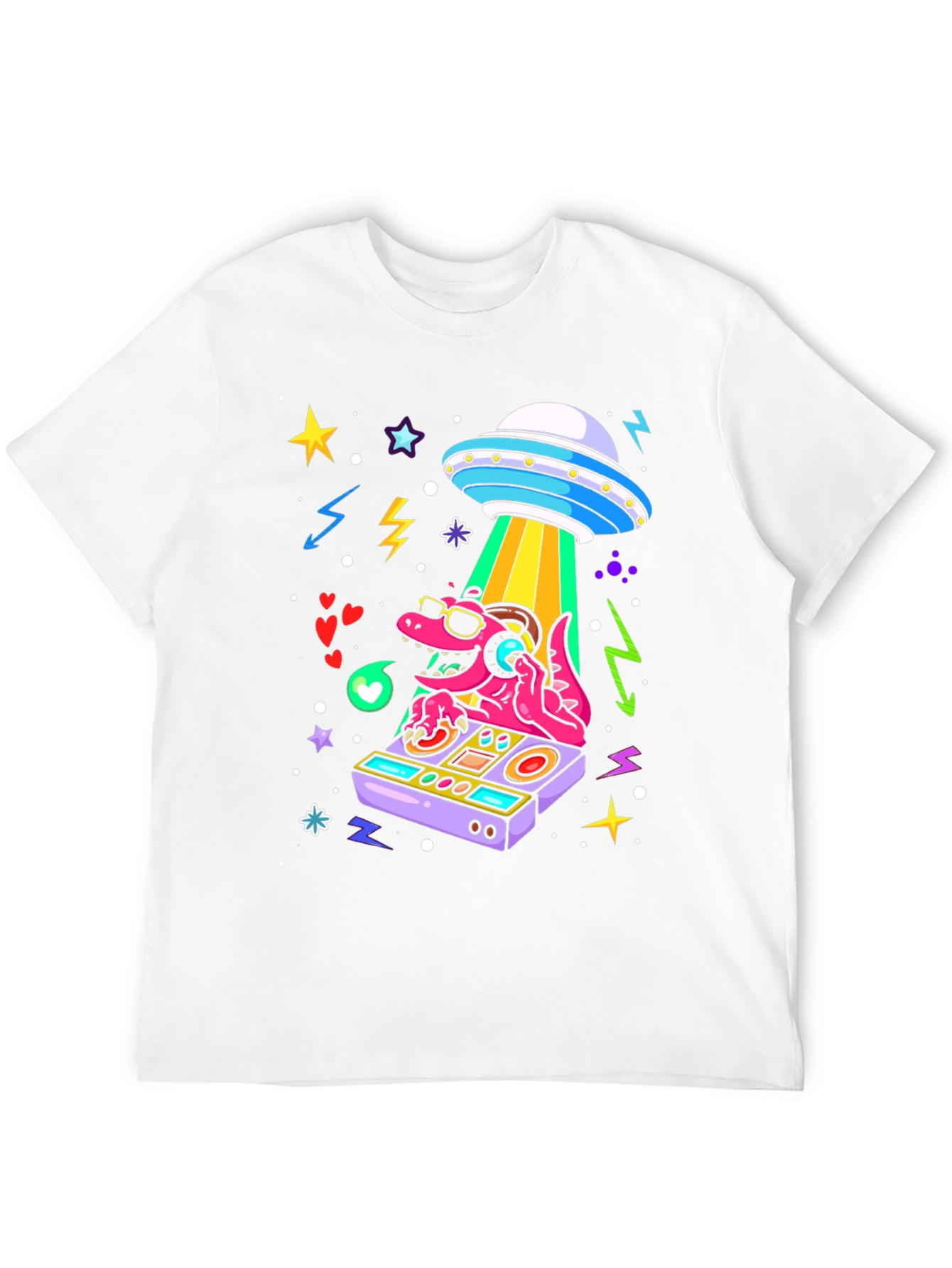 DJ Dino Alien Abduction T-Shirt